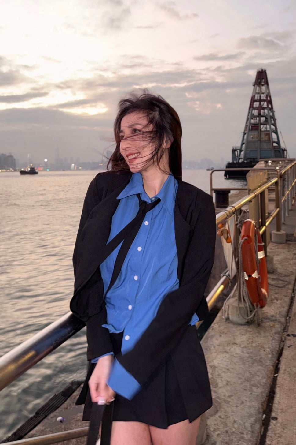 超高性價比!甜美的頸帶短西裝外套