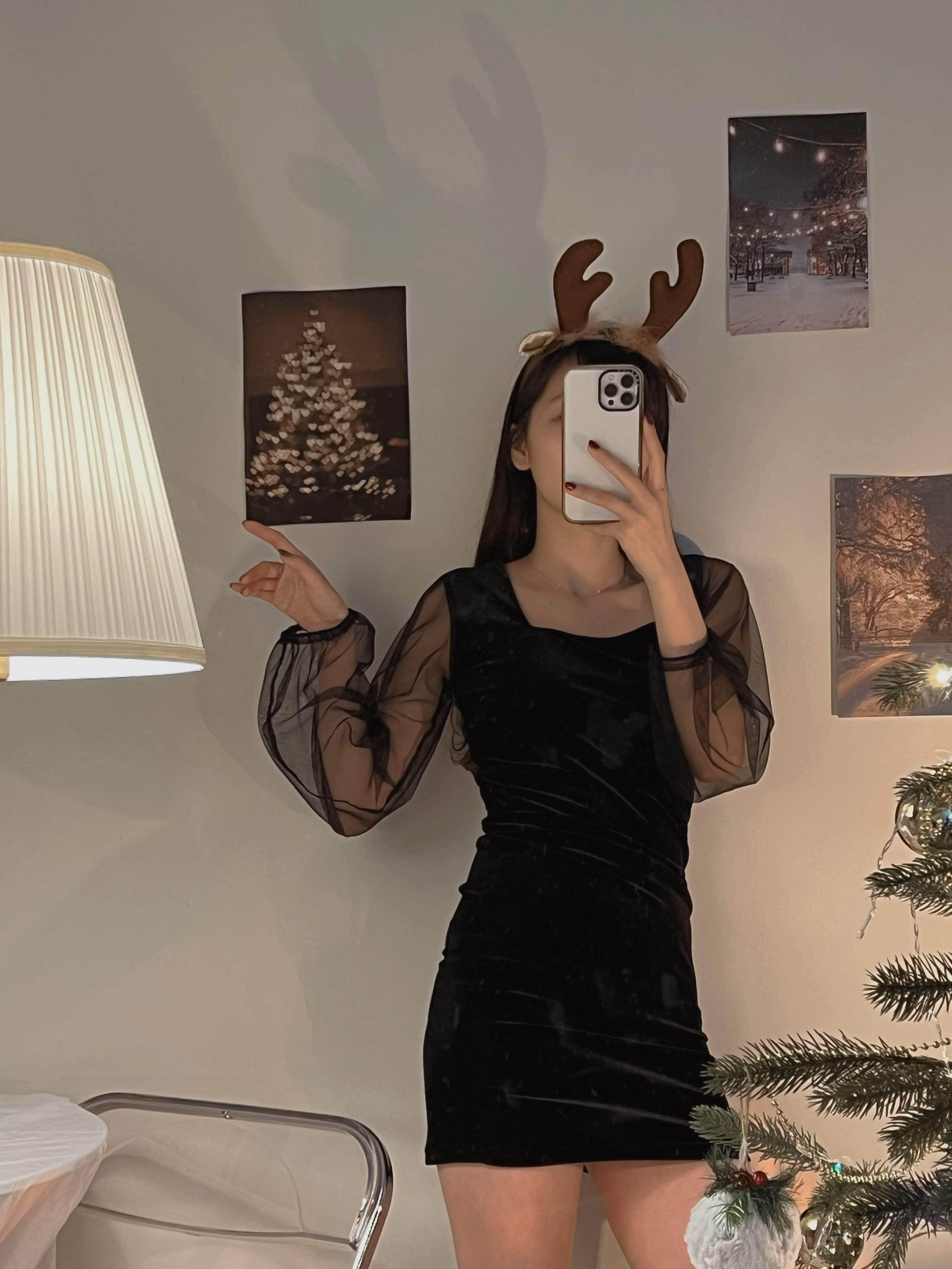 韓國服飾 連身裙韓國 🈹限時折扣$120🈹【𝐍𝐞𝐰 𝐲𝐞𝐚𝐫 • 𝐕𝐚𝐥𝐞𝐧𝐭𝐢𝐧𝐞 新春情人節系列🍊⛩️】售出超過1000條!✨氣氛爆登絲絨連身裙