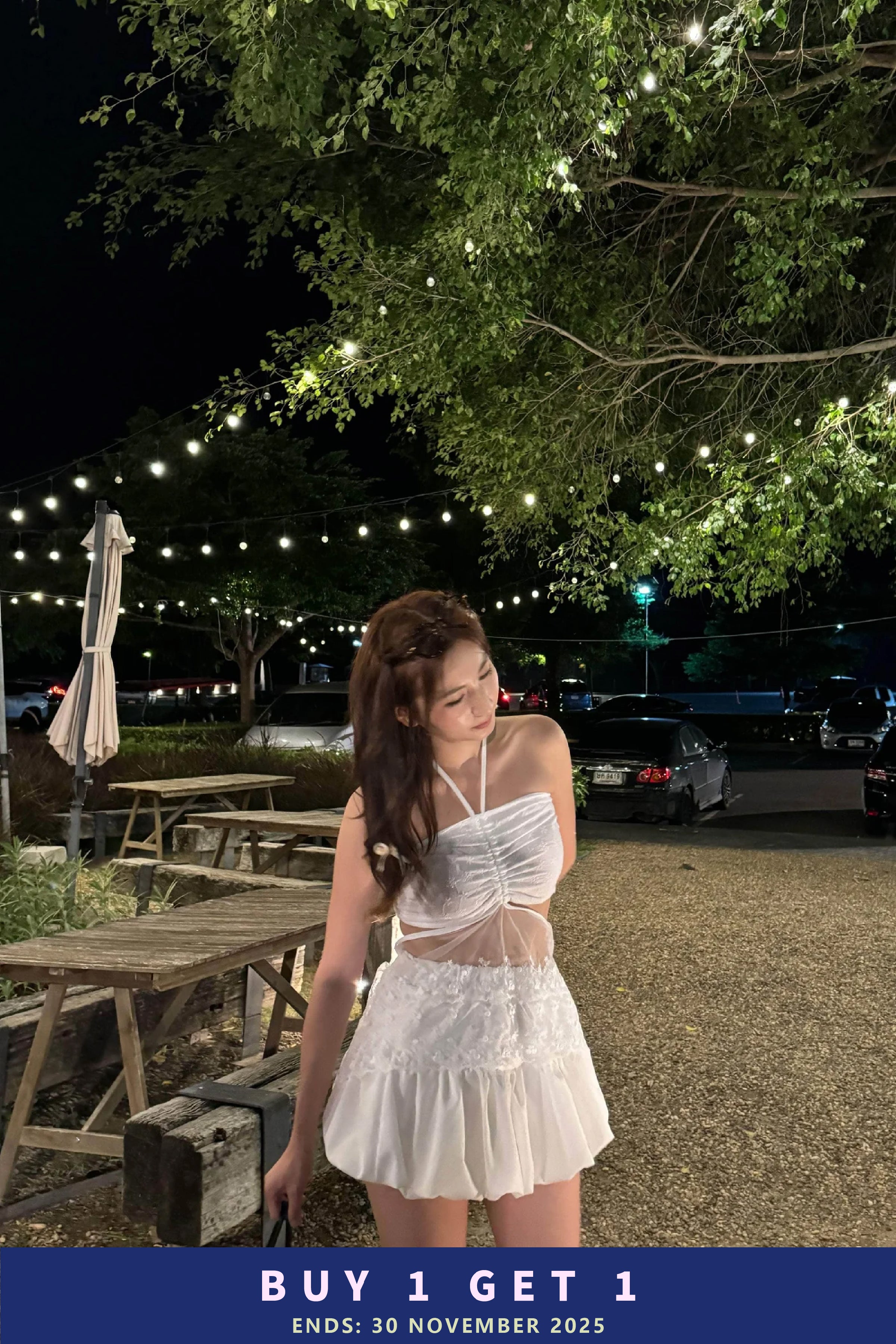 【泰國親身搜羅現貨🇹🇭】仙氣透紗交叉Top