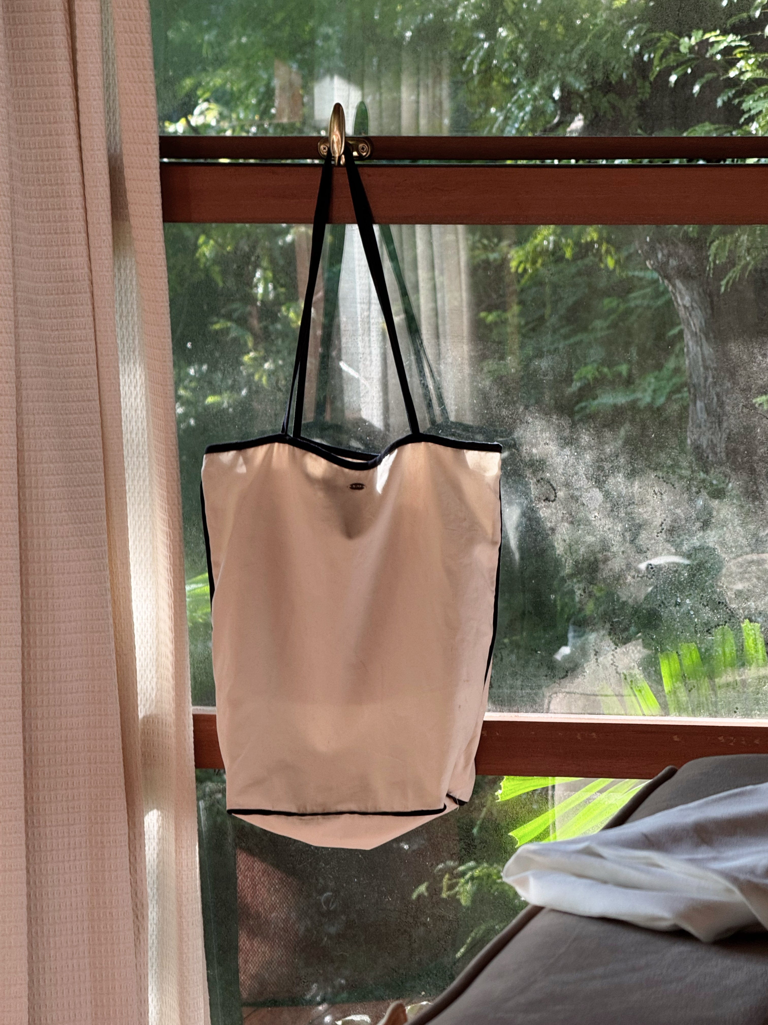 Like casual 小鐵牌拼色布袋