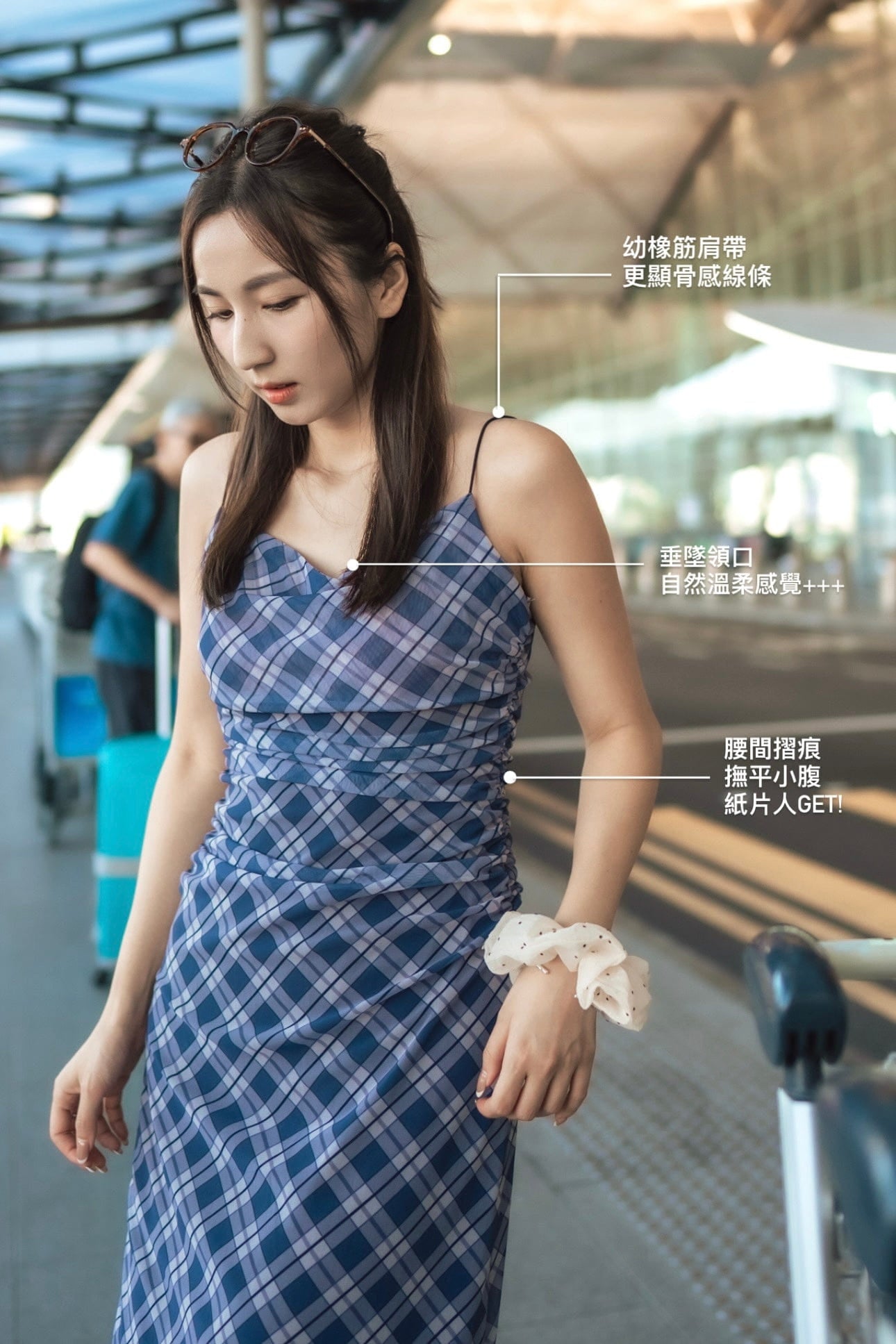 𝑷𝒓𝒆𝒎𝒊𝒖𝒎 𝑺𝒆𝒓𝒊𝒆𝒔|菱格皺摺雪紡吊帶裙🔮