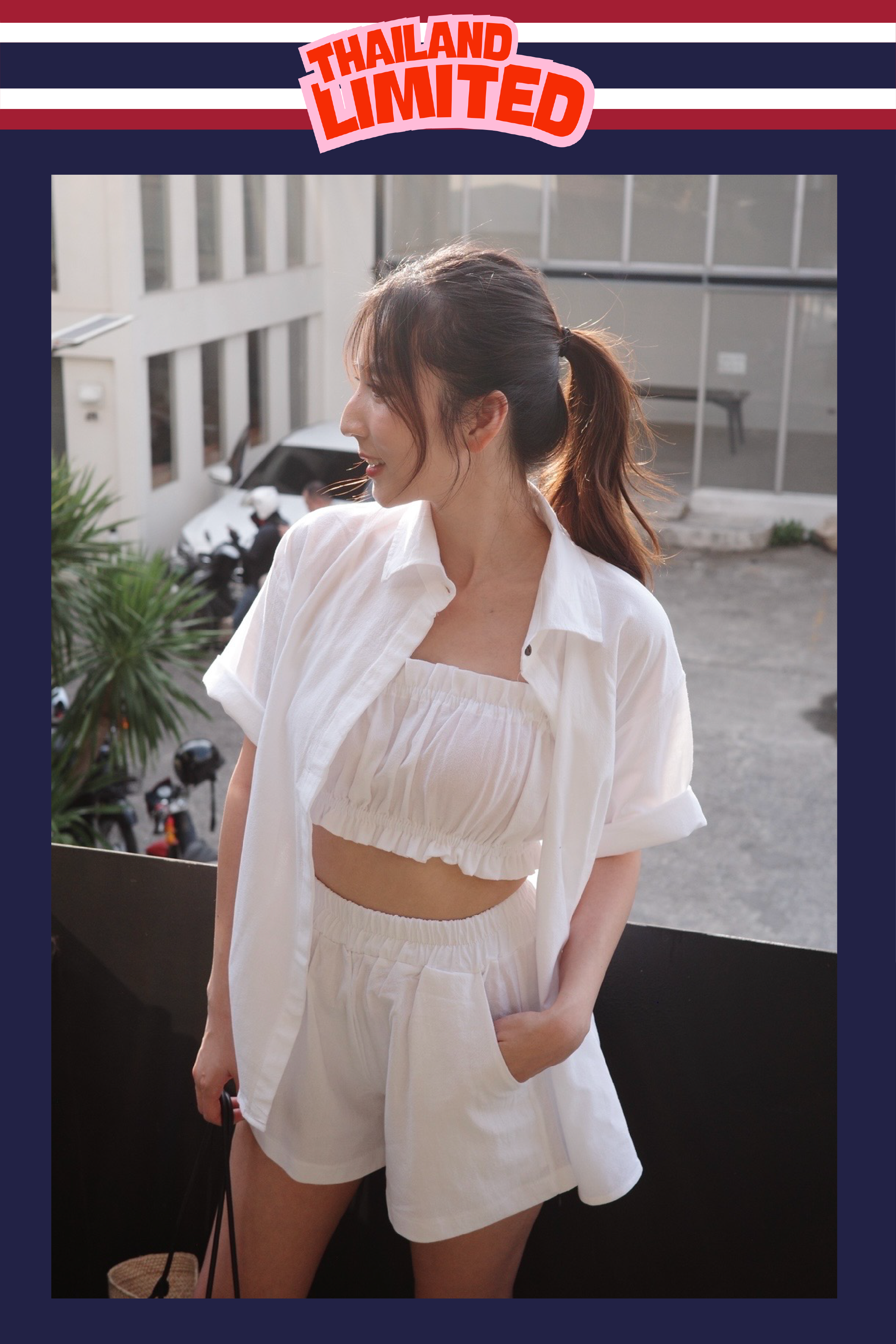 【泰國早鳥連線🇹🇭】#1 精緻度假棉麻三件套 背心+短褲+襯衫