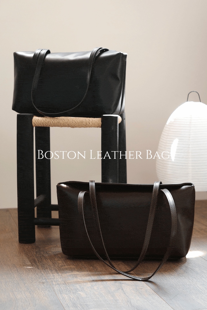 【 瑕疵品❗️】 Boston Leather Bag