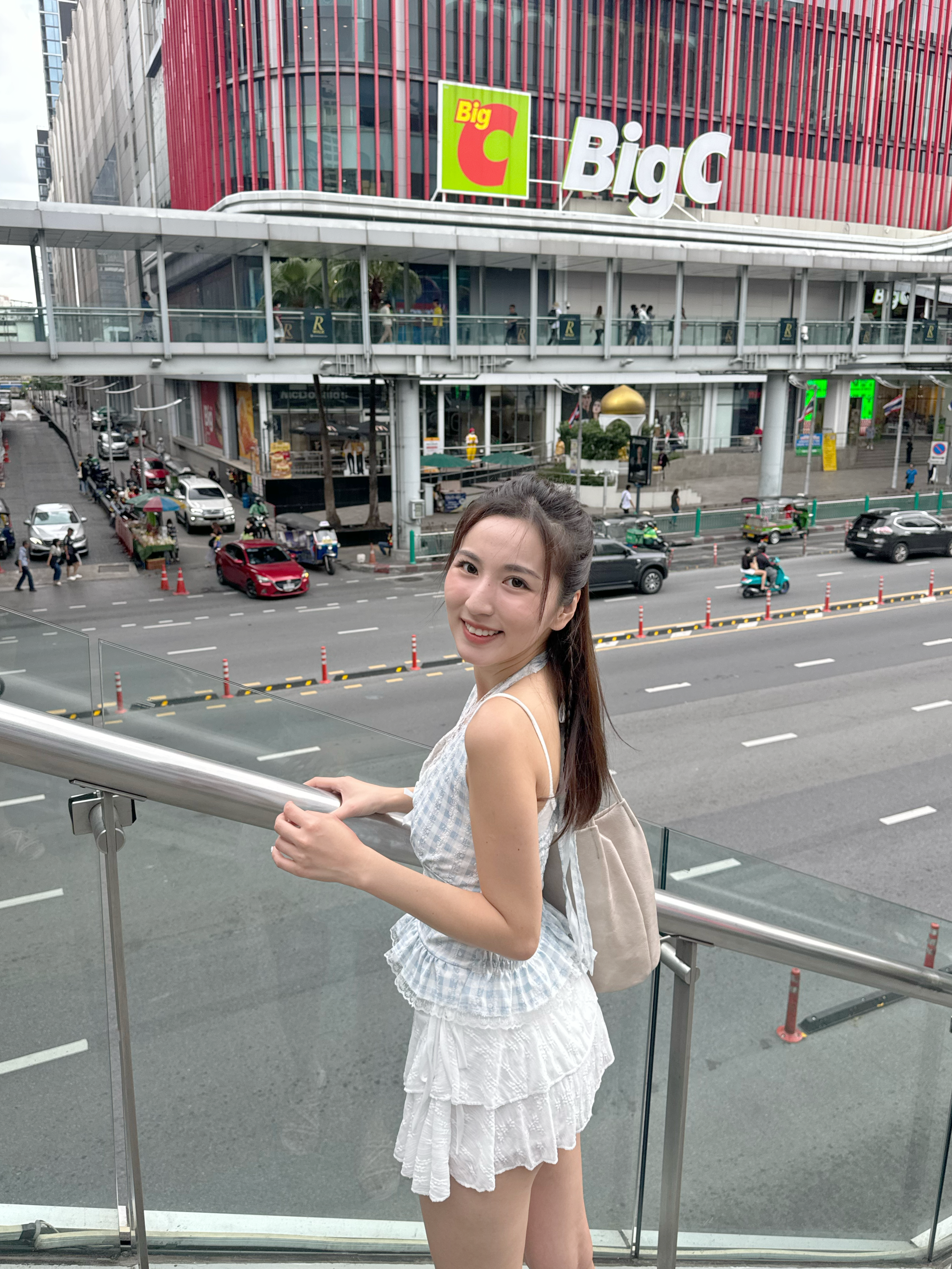【🇹🇭泰國連線最終回 #8】海鹽牛奶格格花紋掛頸背心🩵