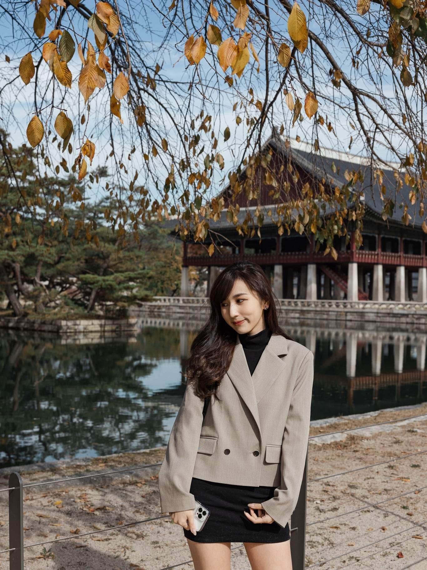 韓國服飾 外套韓國 大熱回歸🦭知性短身西裝褸