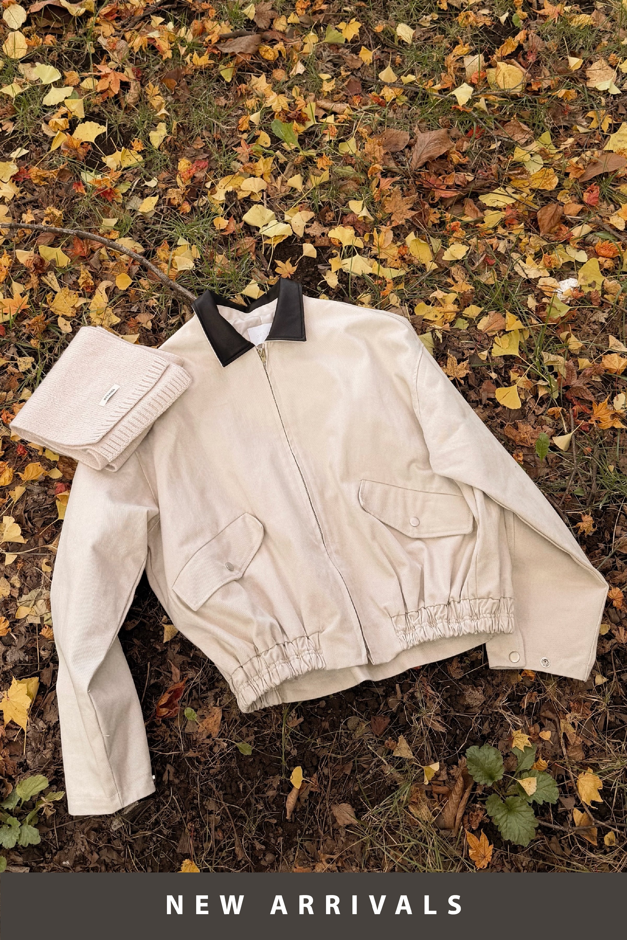 【 韓國親搜巡禮 · Week 2🥯 】《 UCO獨家款 》🗃️ Workwear 拼色皮革領外套