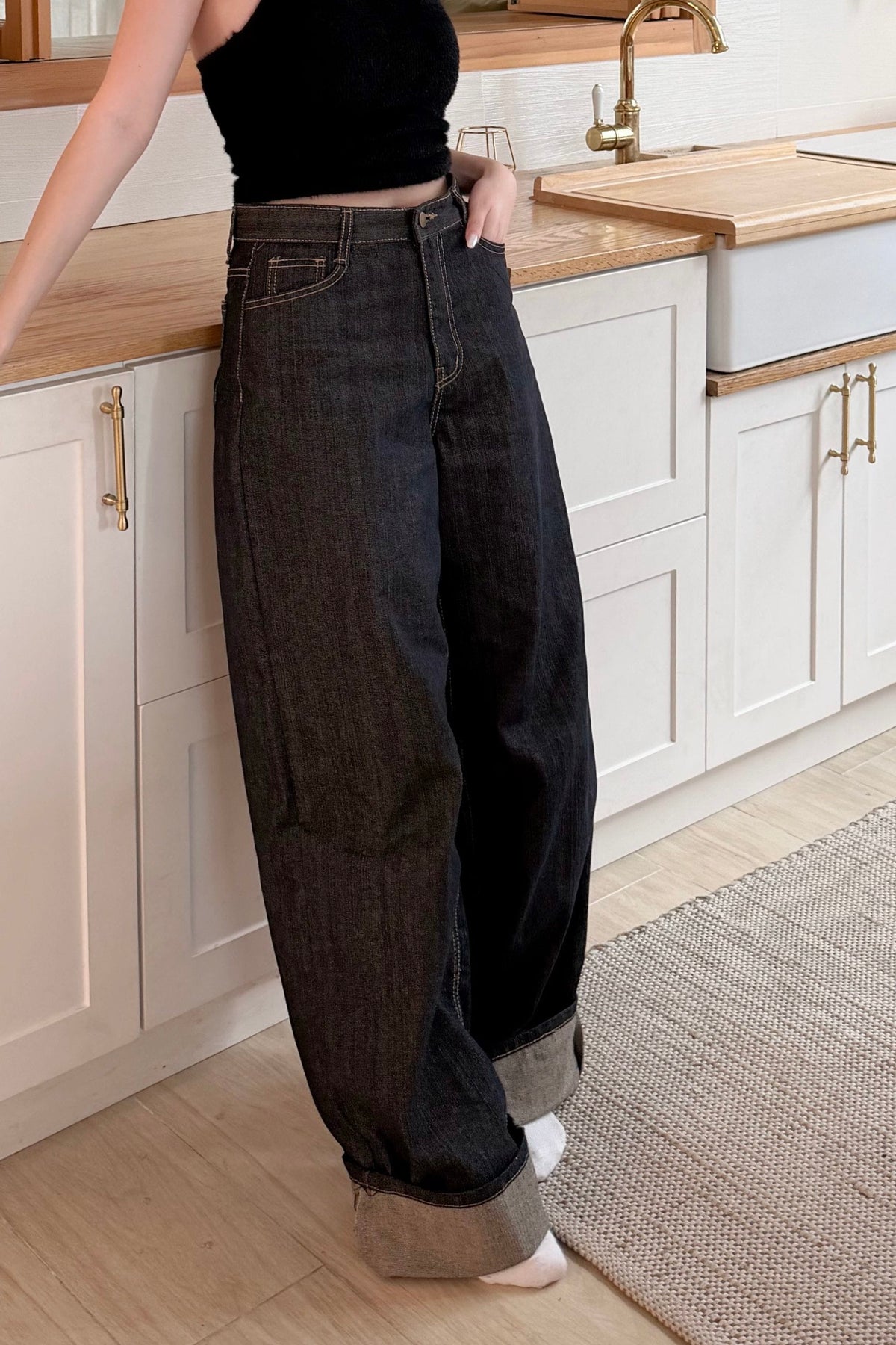 Unisex 👫🏻 Non-face Oversized Straight Jeans