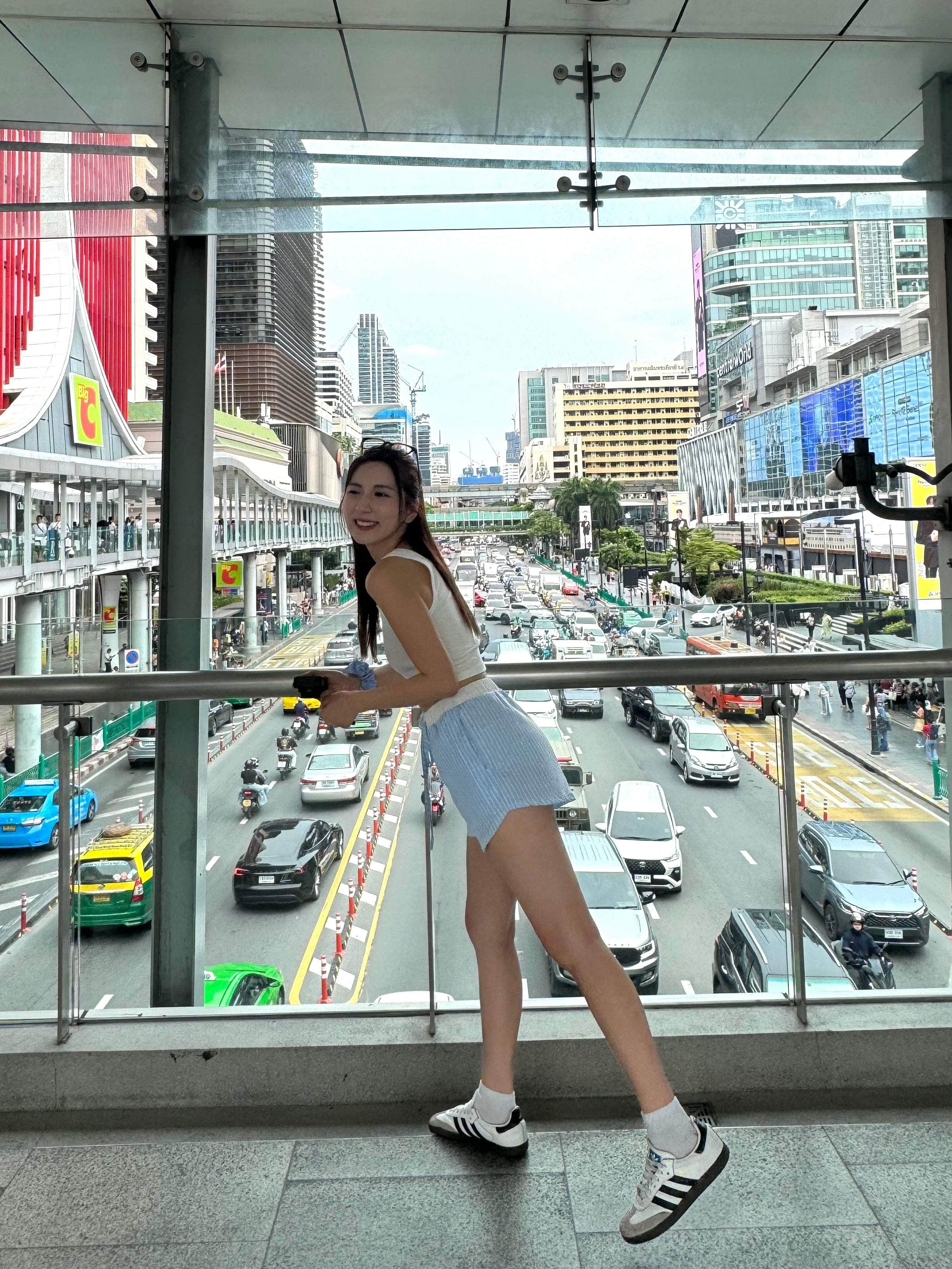 【泰國親身搜羅現貨🇹🇭】夏日藍白間短褲仔