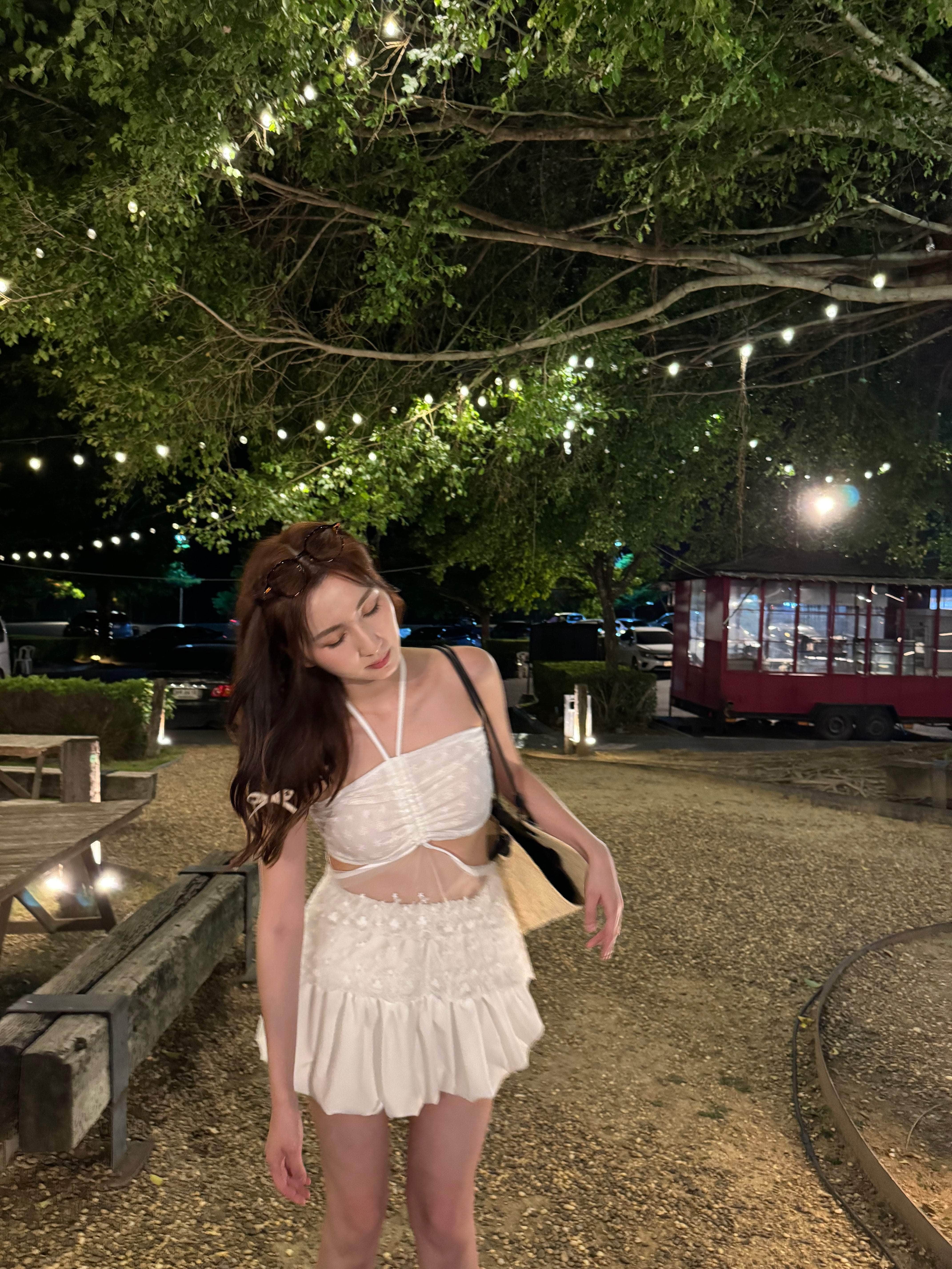 【泰國親身搜羅現貨🇹🇭】仙氣透紗交叉Top