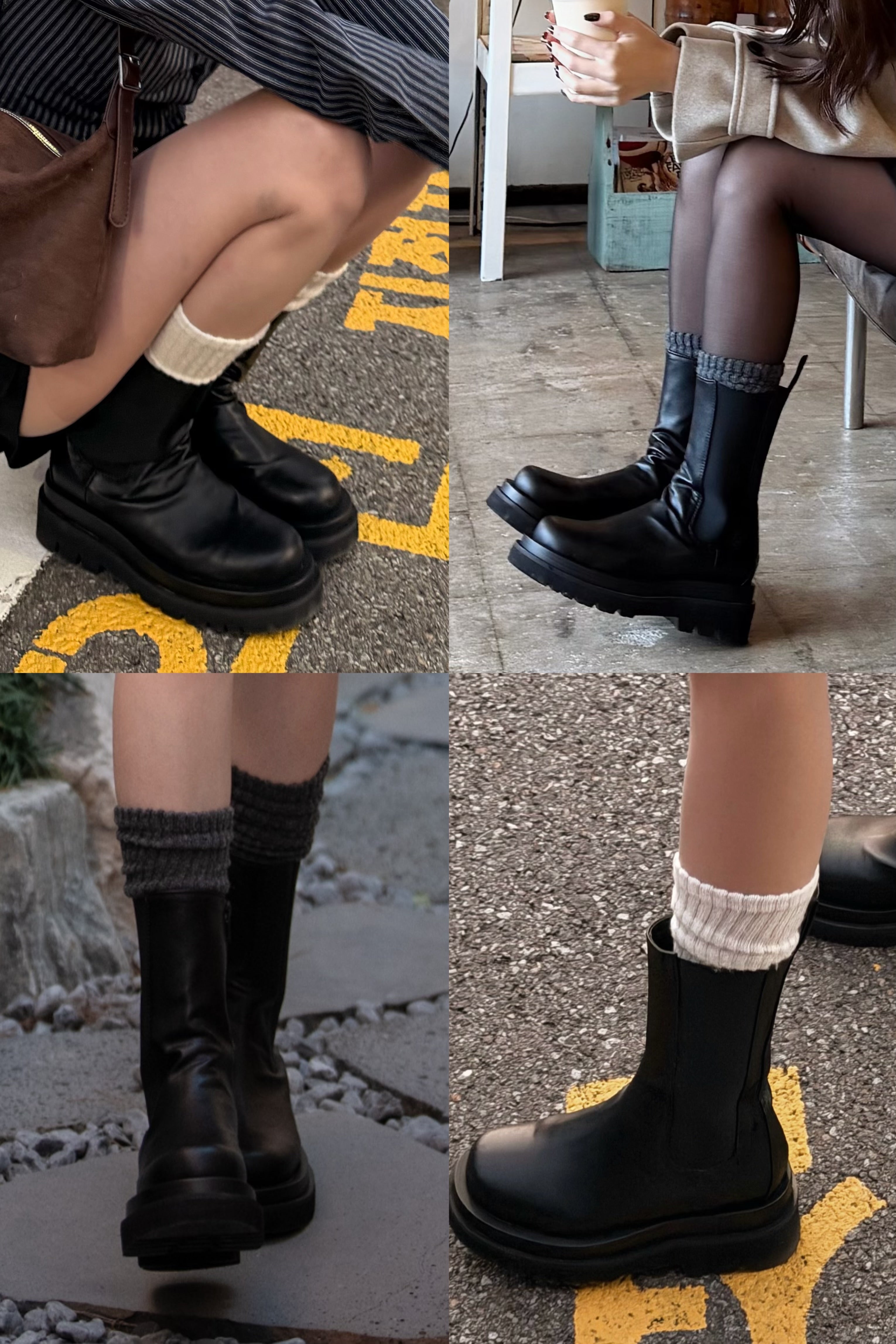 【秋冬的連線🍁】日行萬步都超舒適!4-Seasons Leather Ankle boots