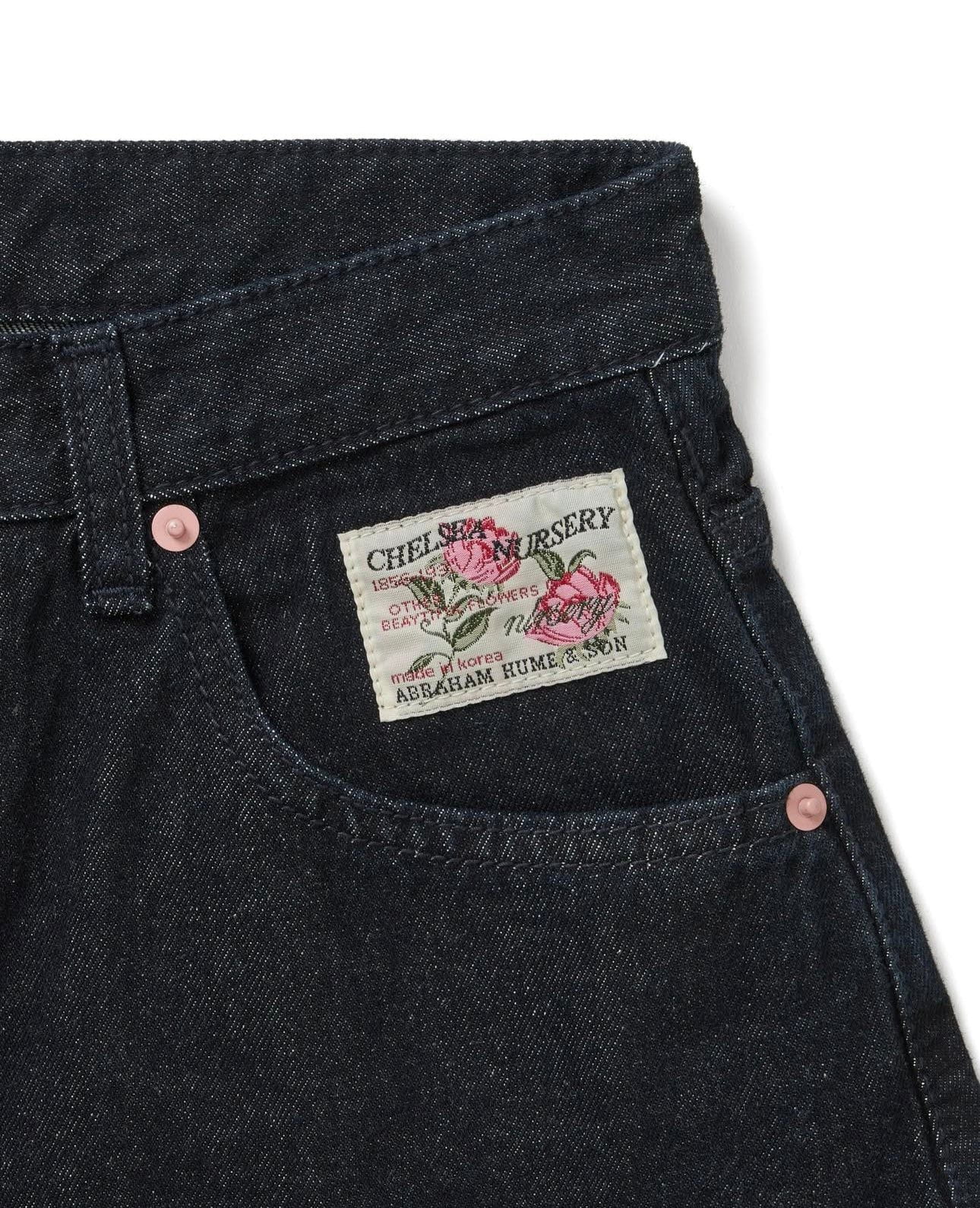 【Threads の 神褲大合集👖!】粉紅刺繡Letters錐型Jeans ⌯⁍̴̛ᴗ⁍̴̛⌯ಣ