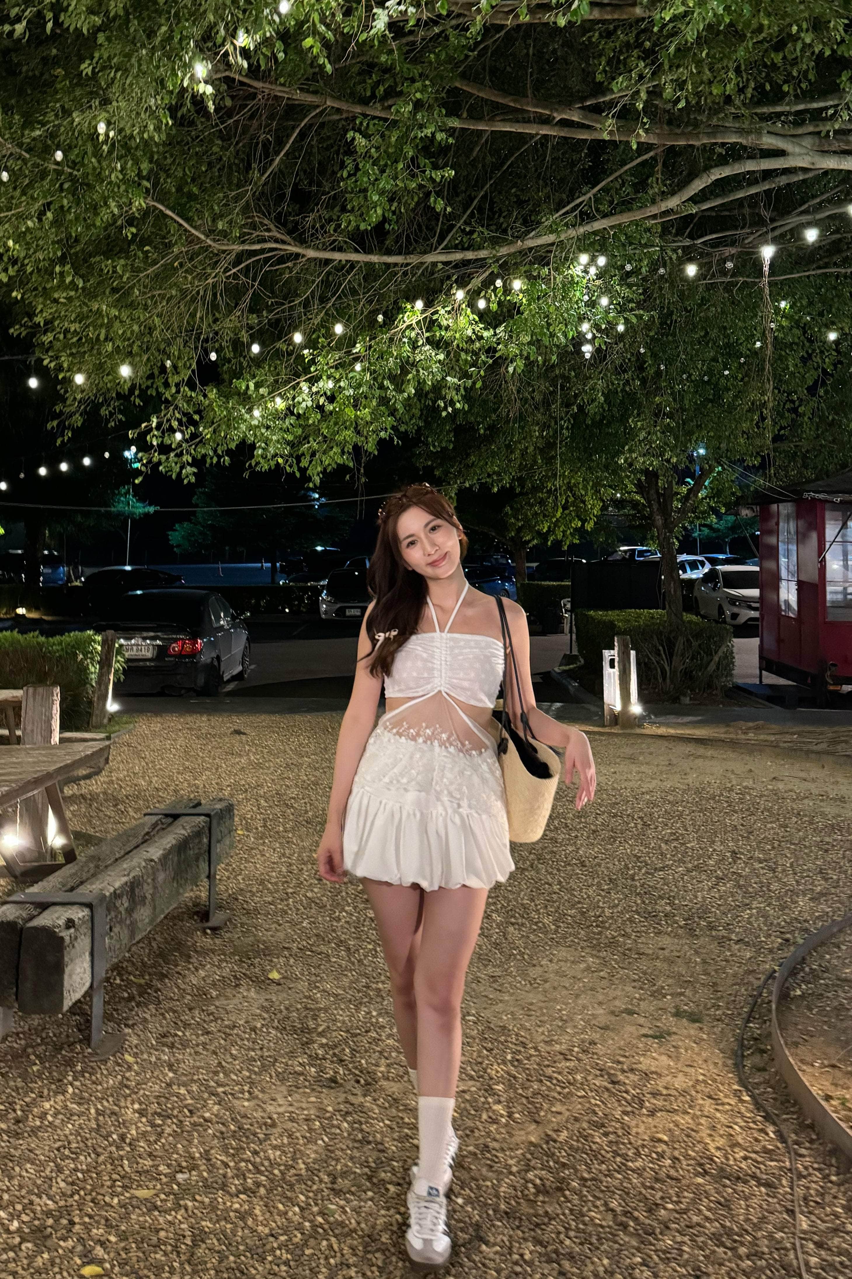 【泰國親身搜羅現貨🇹🇭】仙氣透紗交叉Top