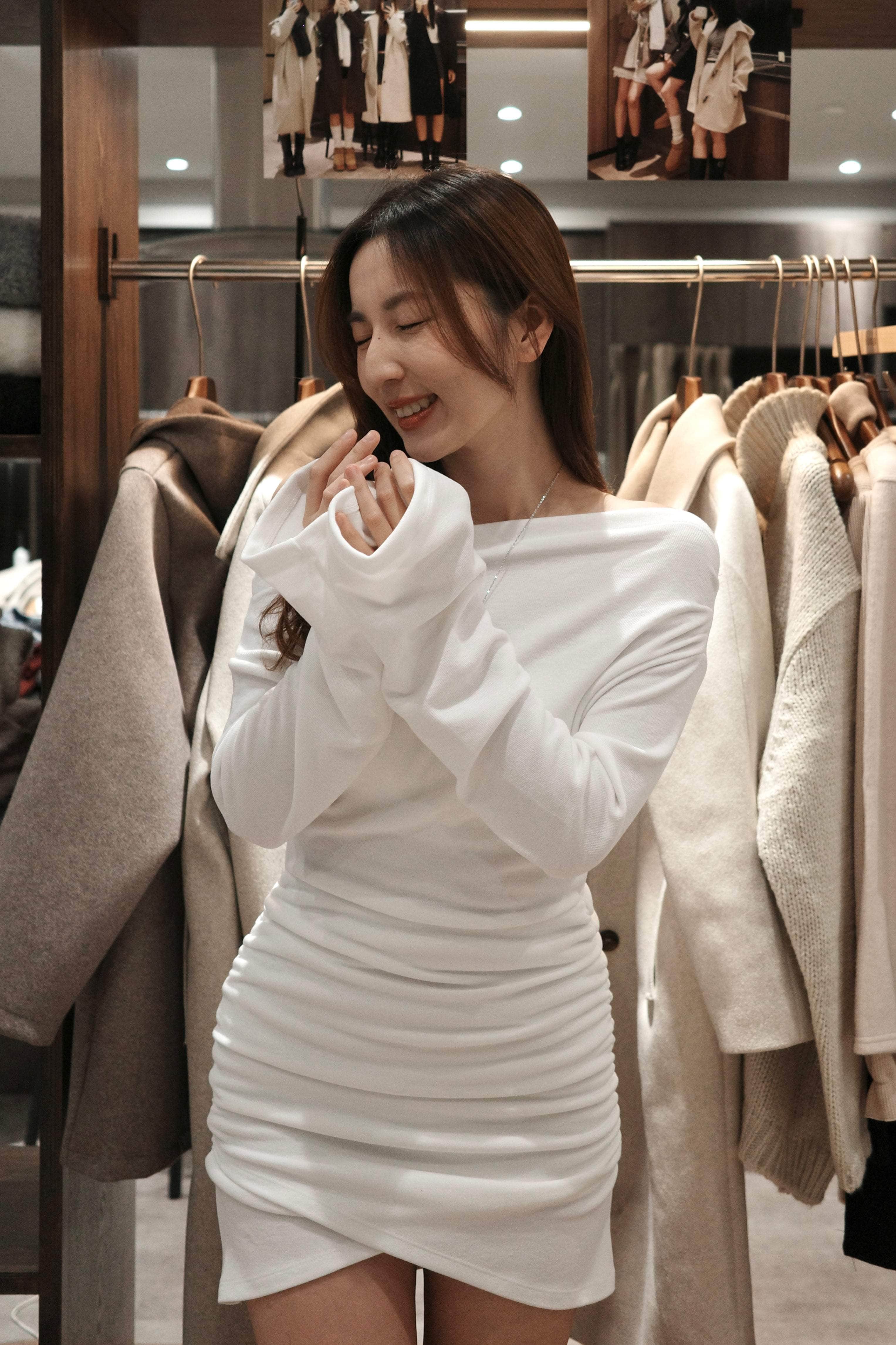 【瑕疵品❗️】高質大彈性 Be my girl dating dress