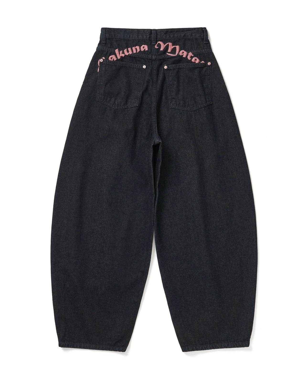 【Threads の 神褲大合集👖!】粉紅刺繡Letters錐型Jeans ⌯⁍̴̛ᴗ⁍̴̛⌯ಣ