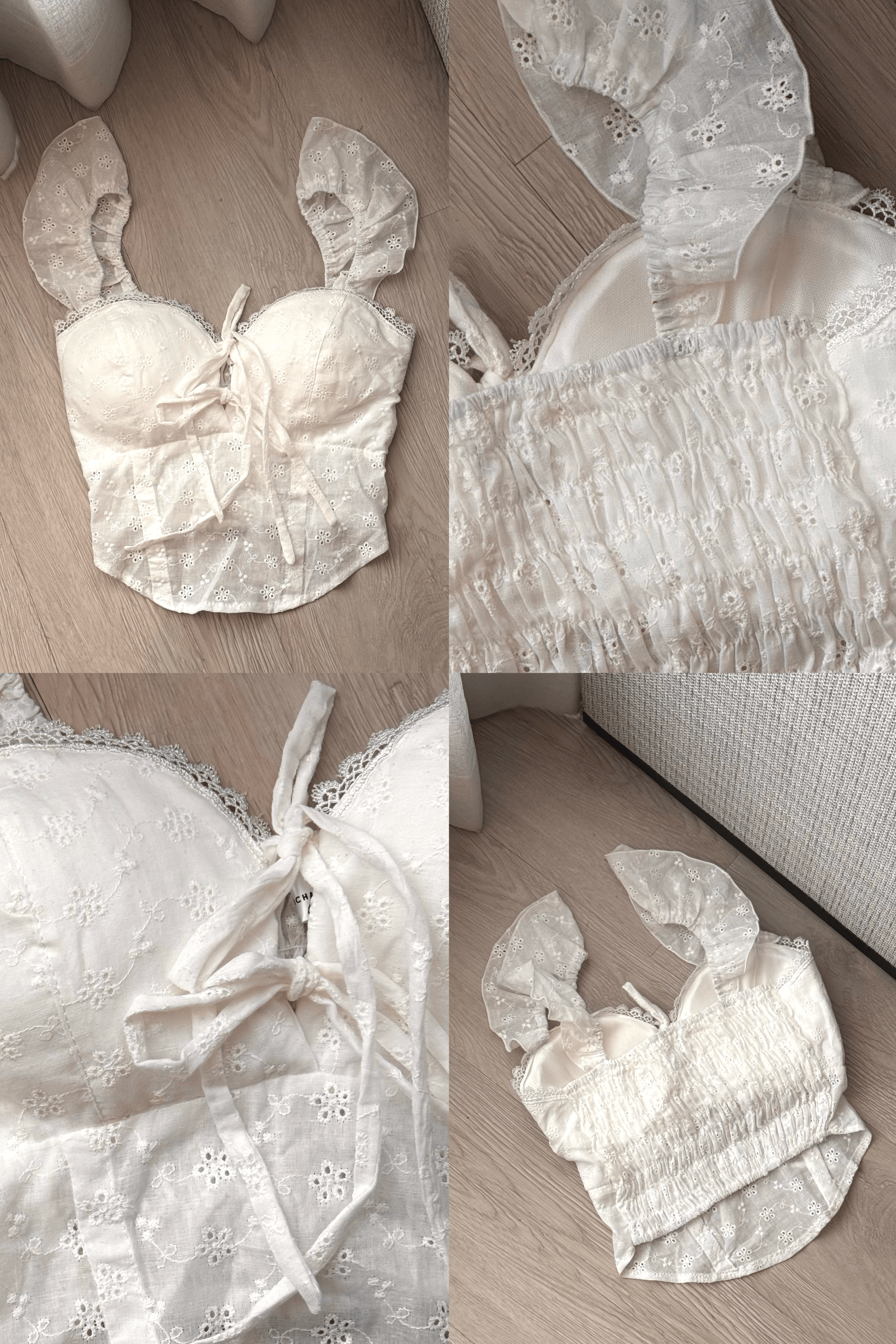 【泰國親身搜羅現貨🇹🇭】4-ways 甜美少女通花BraTop