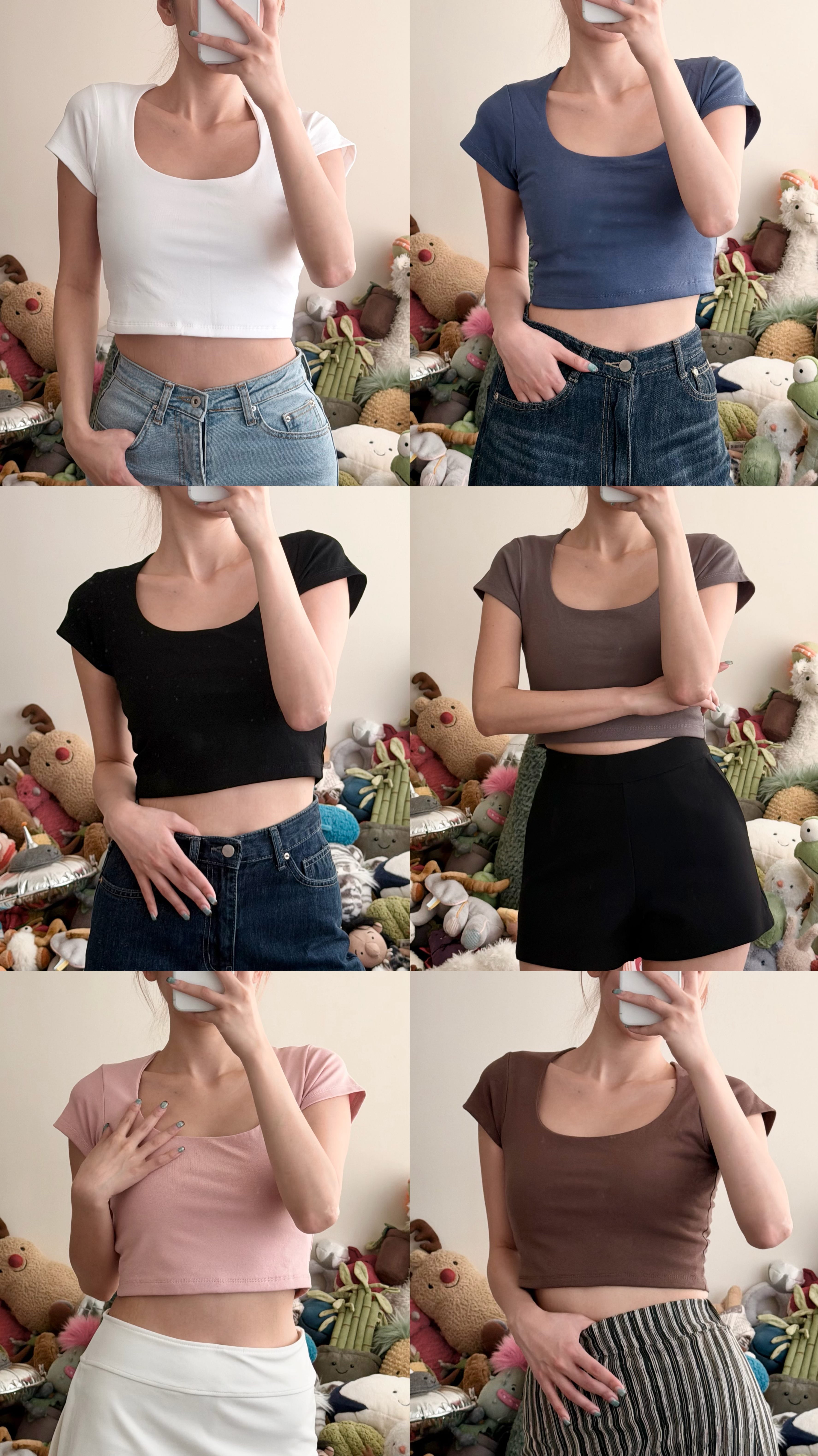 My Clothes Friend 系列 ~ Basic圈圈領短袖上衣