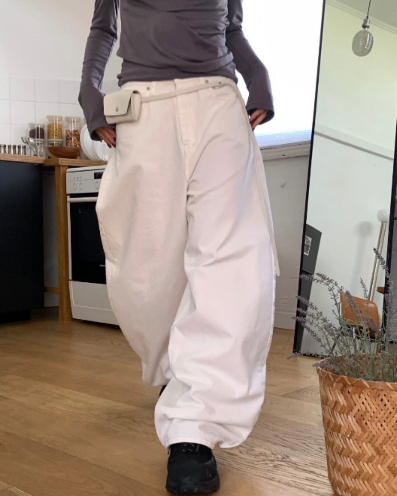 【瑕疵品❗️ 】Ribbon Pocket Balloon Jeans ⋆꙳𝜗𝜚꙳.*
