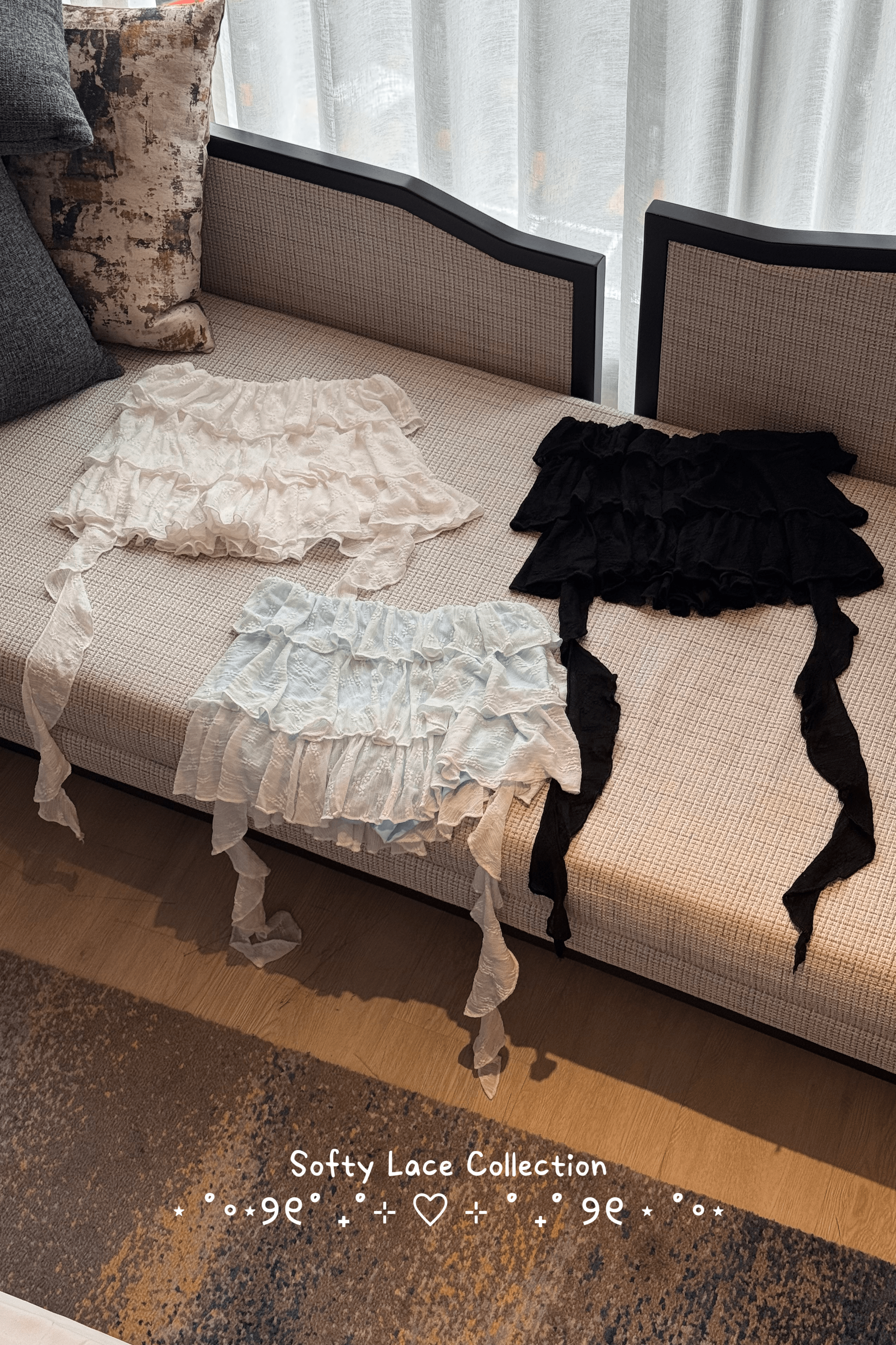 【瑕疵品❗️ 】 Little tails 垂帶層次蛋糕短裙仔