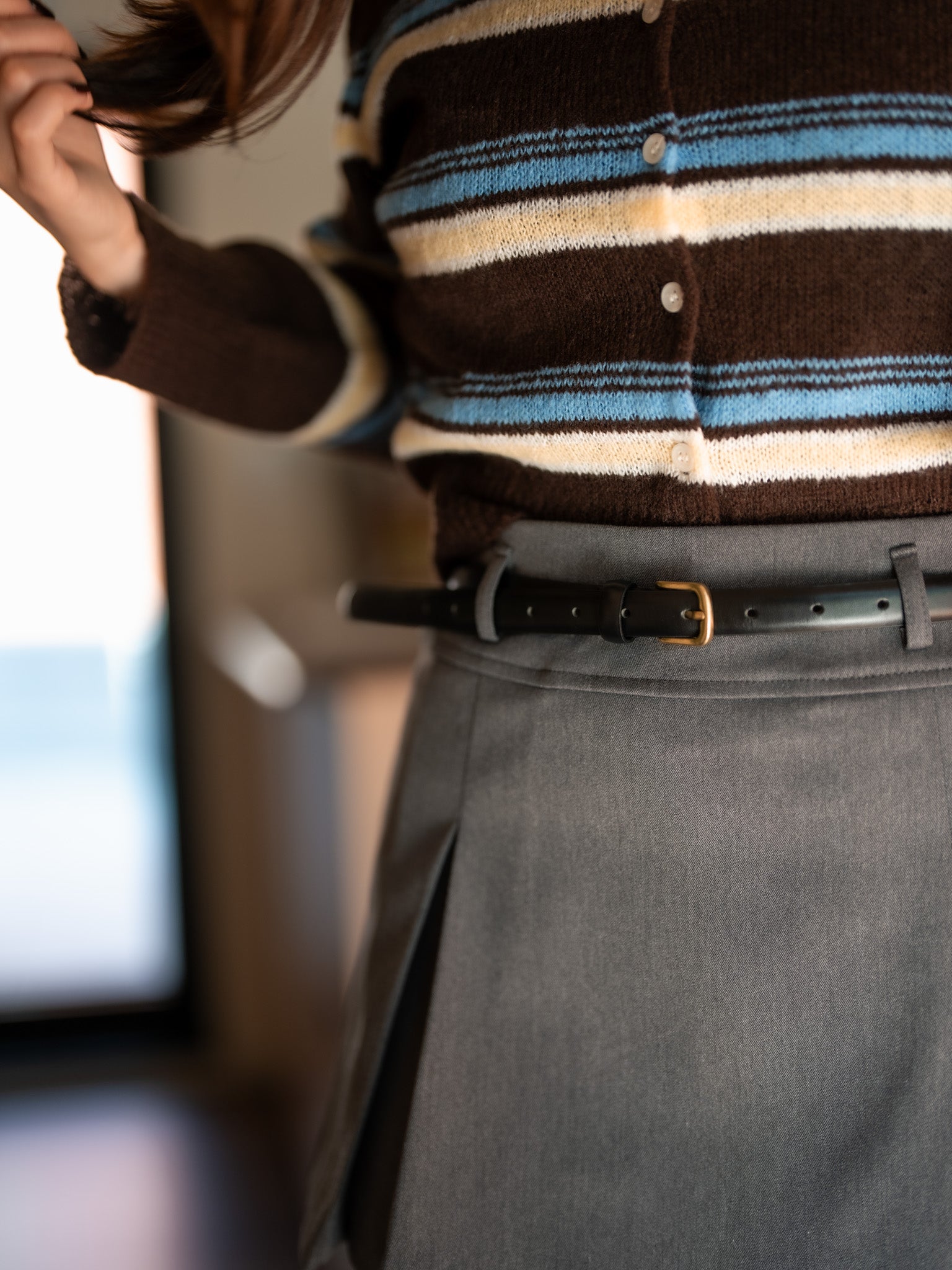 【秋冬的連線🍁】含羊毛 ~ 獨特配色針織薄毛衣