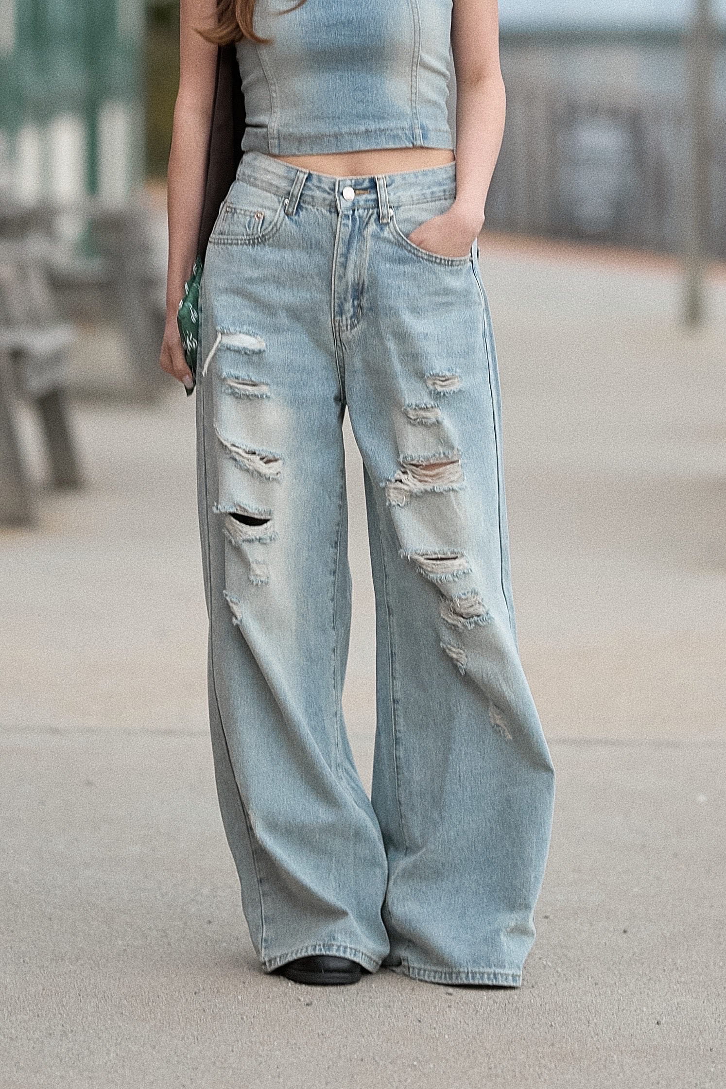 【Summer Vol.3 🎨 】Super Retro ripped Jeans