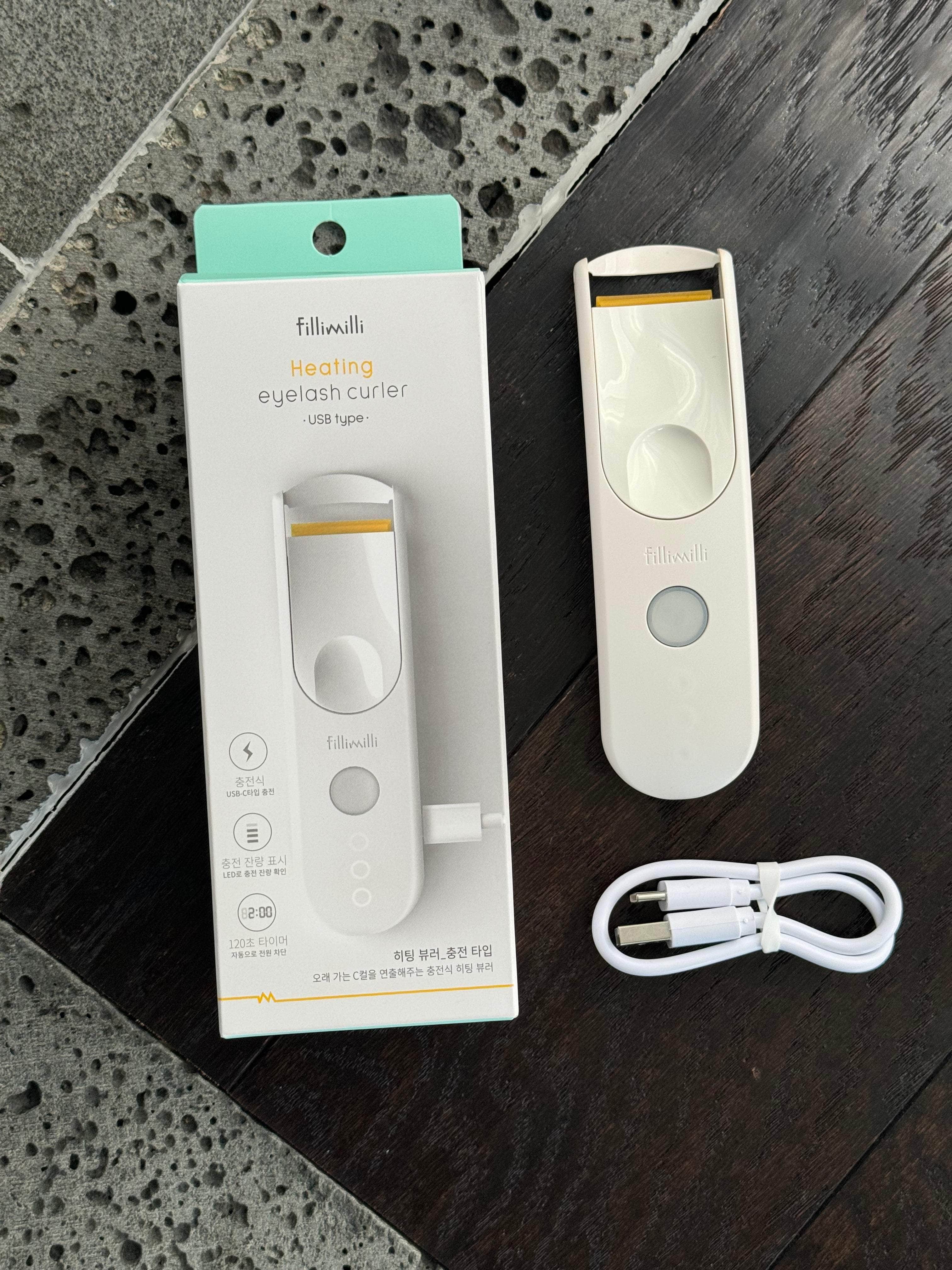 【 韓國代購現貨🇰🇷 | 店主實用 】斷貨大熱到濟州先買到 😂 USB電熱睫毛夾 / 化妝用品套裝