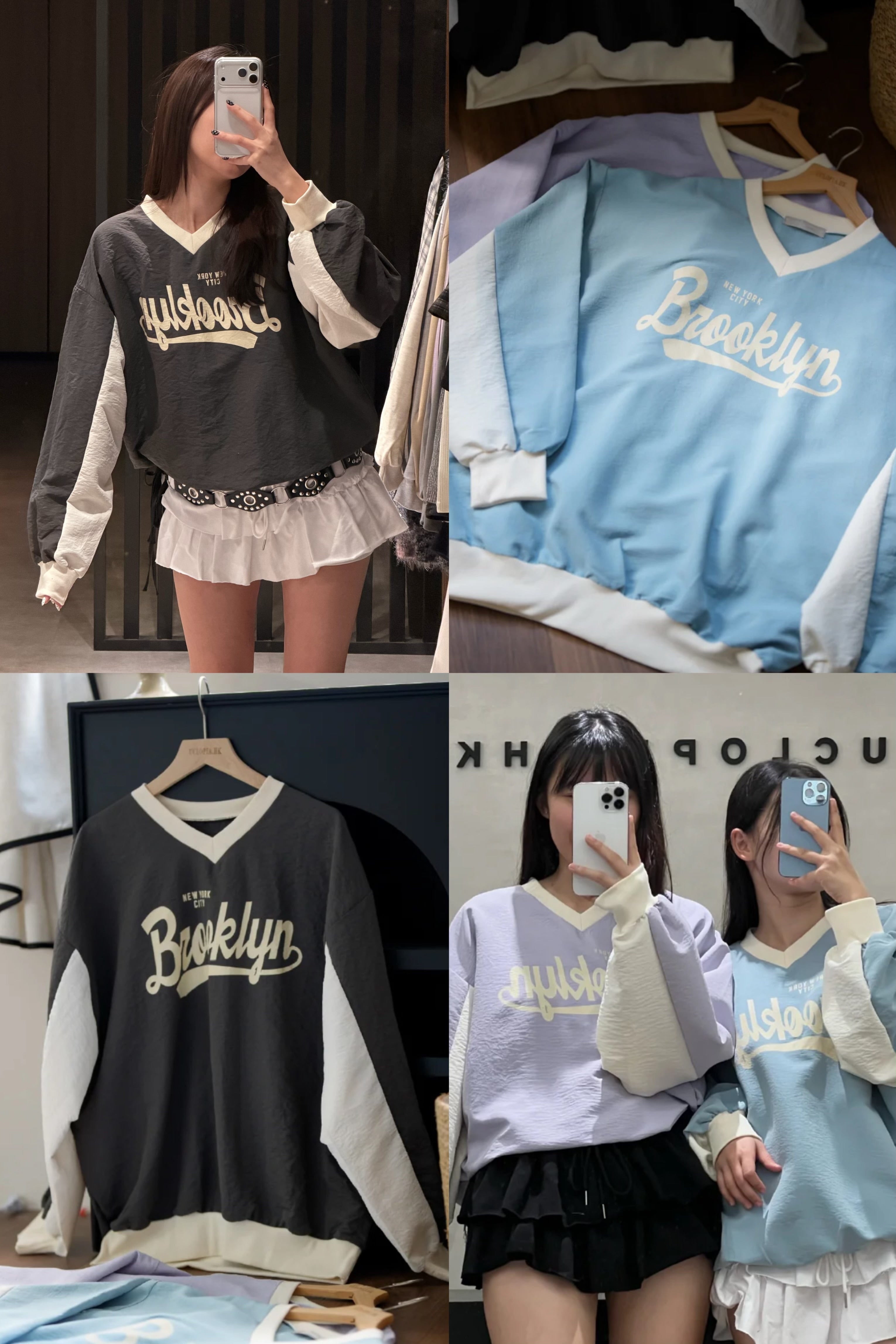 【 $99買一送一 】 SOKSOK V領棒球風上衣