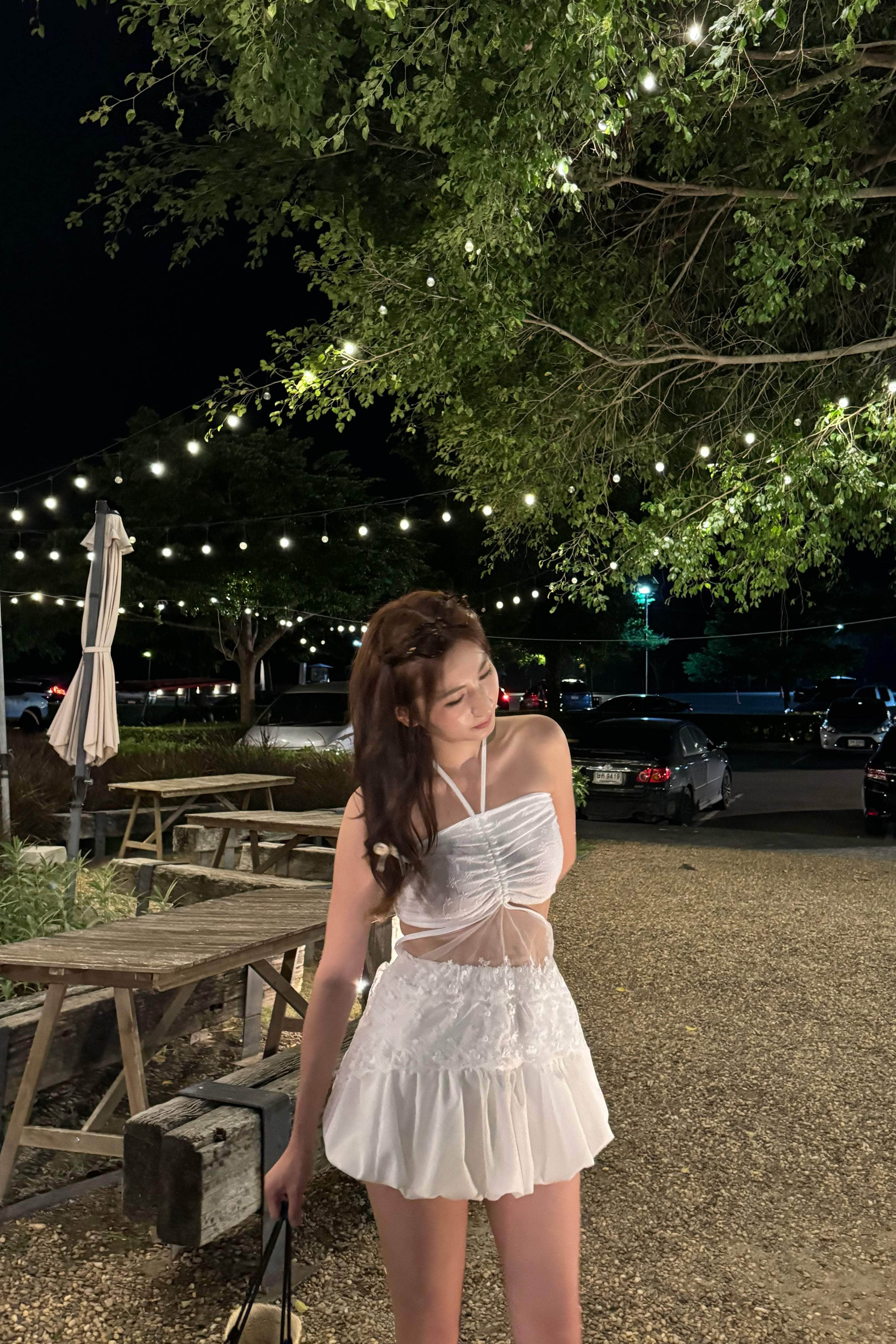 【泰國親身搜羅現貨🇹🇭】仙氣透紗交叉Top