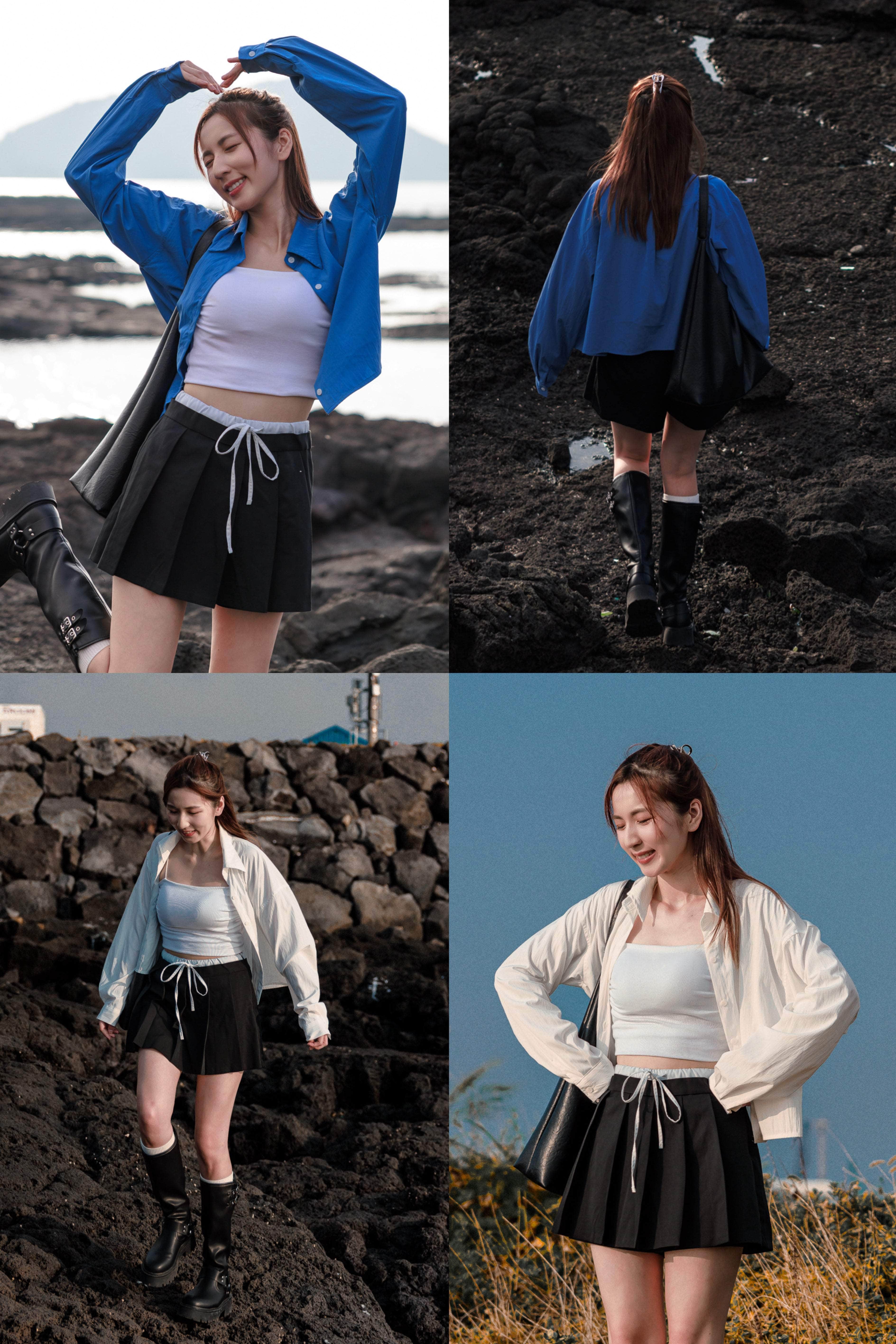 【瑕疵品❗️ 】Soksok Smooth Crop Shirt