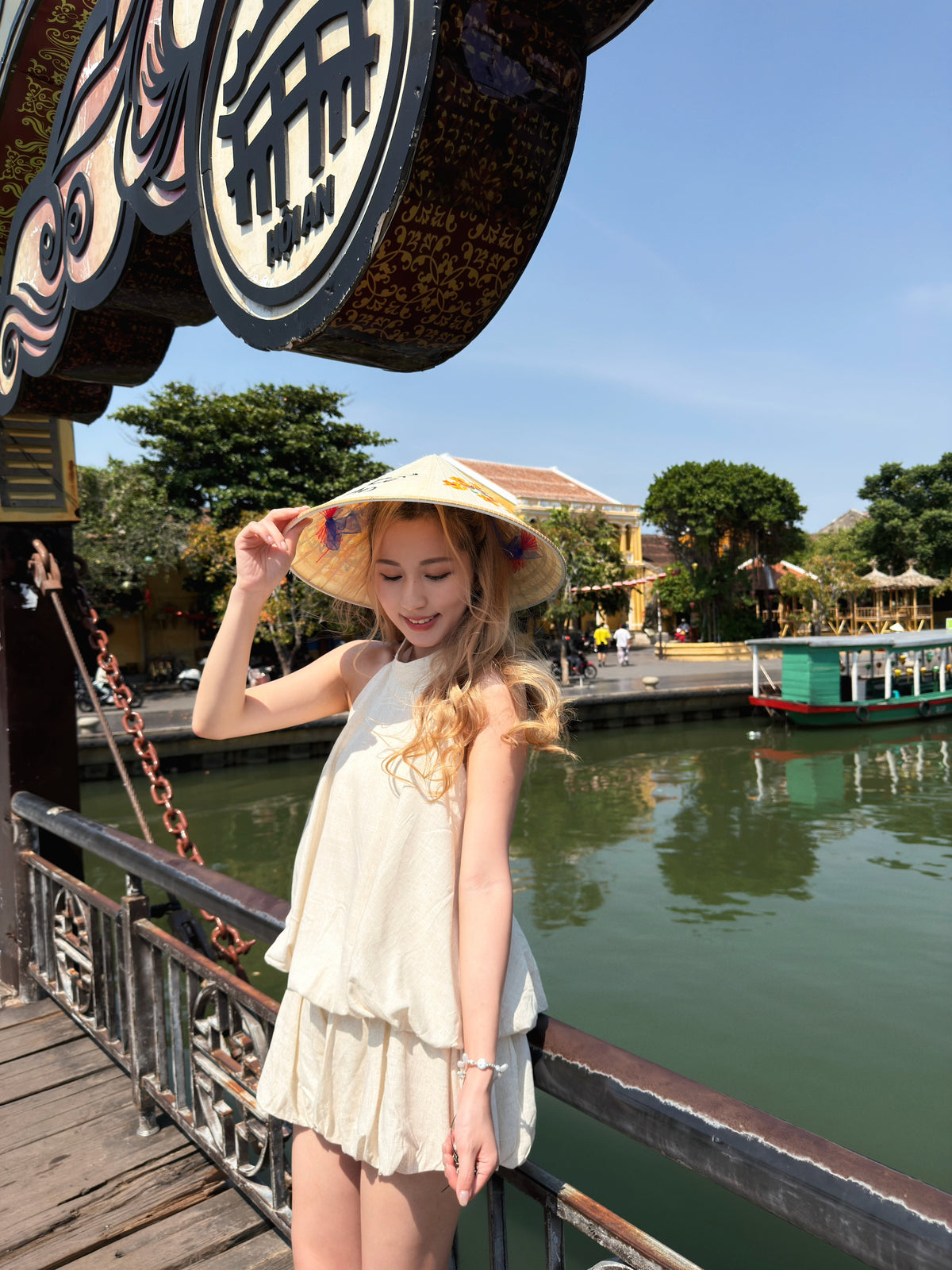 【🇹🇭泰國連線最後一擊!】#15 棉麻小南瓜蓬蓬套裝 上衣+短褲
