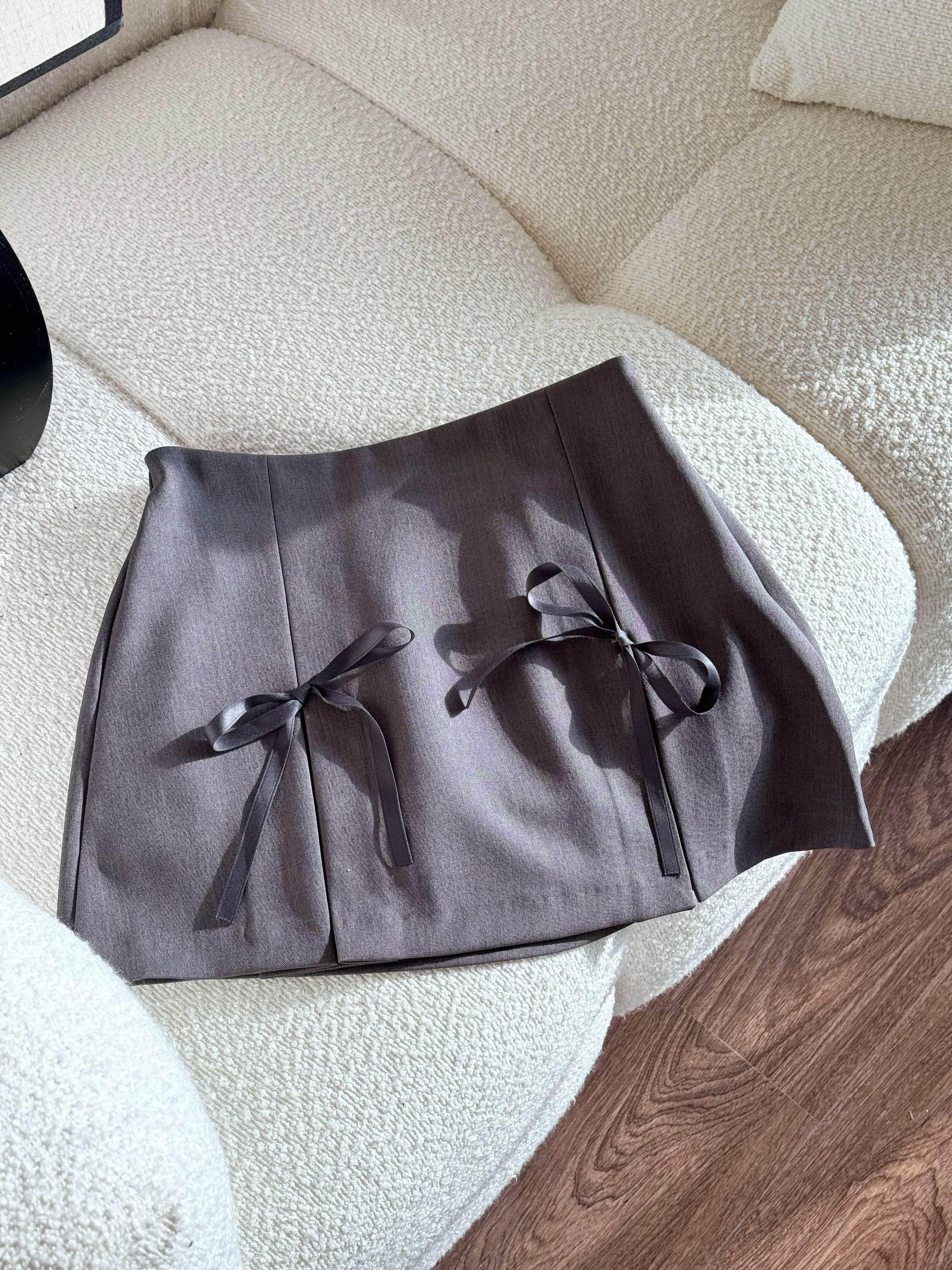 UCLOPIA HK 🎀Jennie double ribbon Skirt