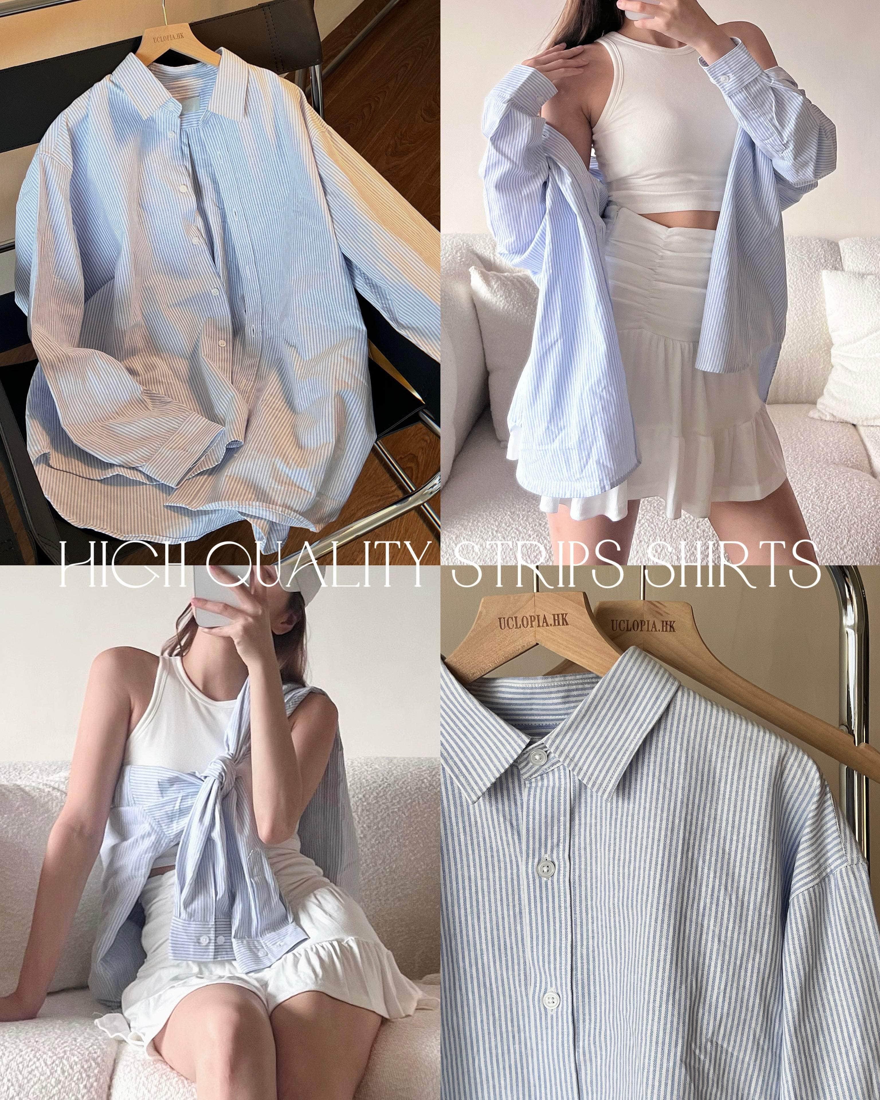 UCLOPIA HK 【🌗SEP 2】真係超高質必備藍白間條襯衫 High Quality Strips Shirts