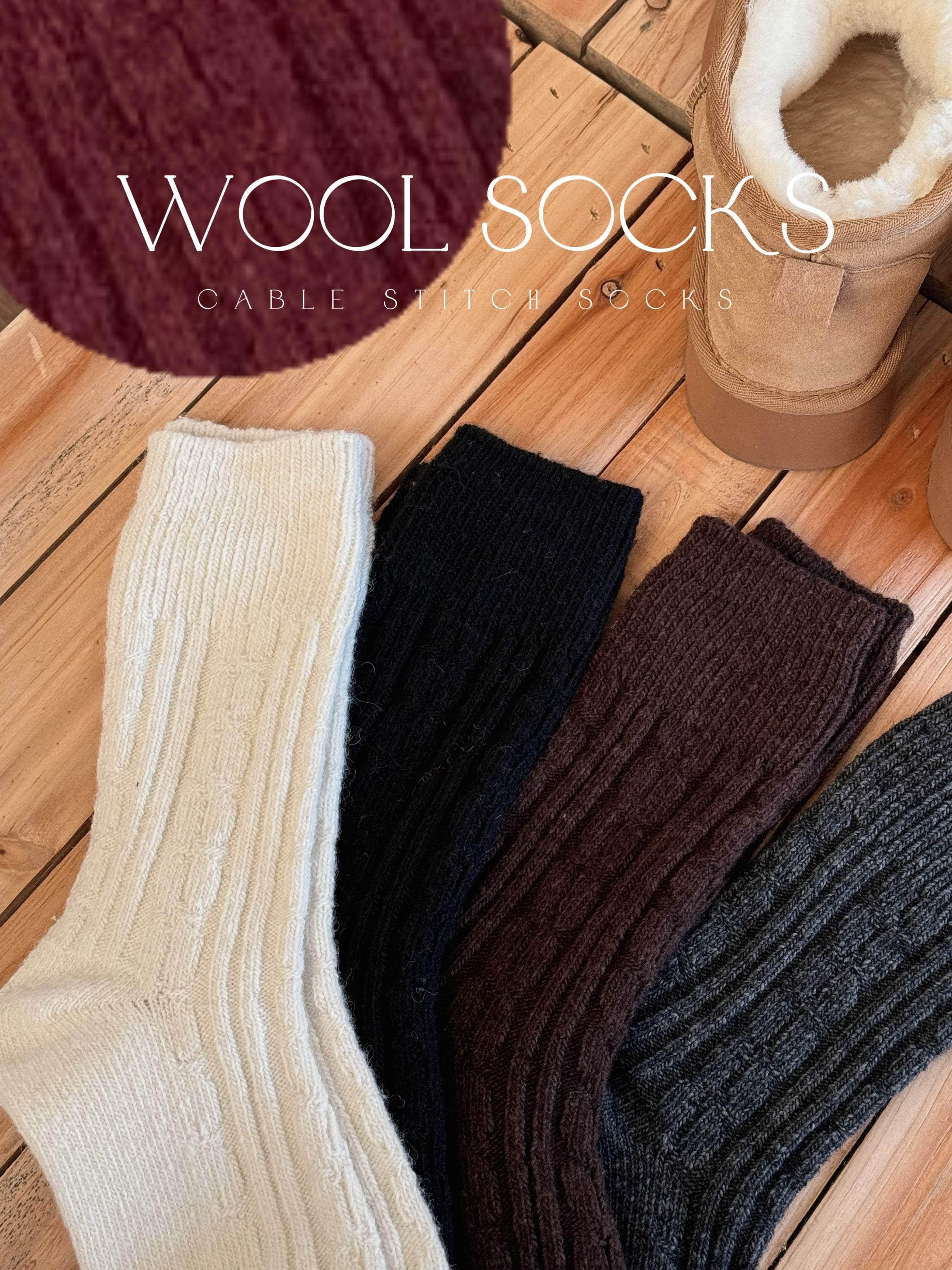 UCLOPIA HK Wool ! Cable Stitch Socks［四色入］