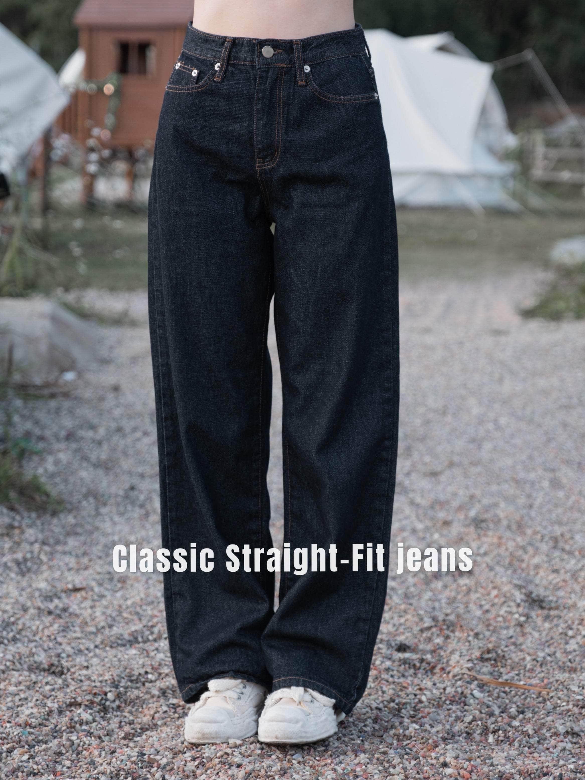 韓國服飾 牛仔長褲韓國 ❤️DAY 1 SUMMER Early bird🇰🇷Classic Straight-Fit jeans