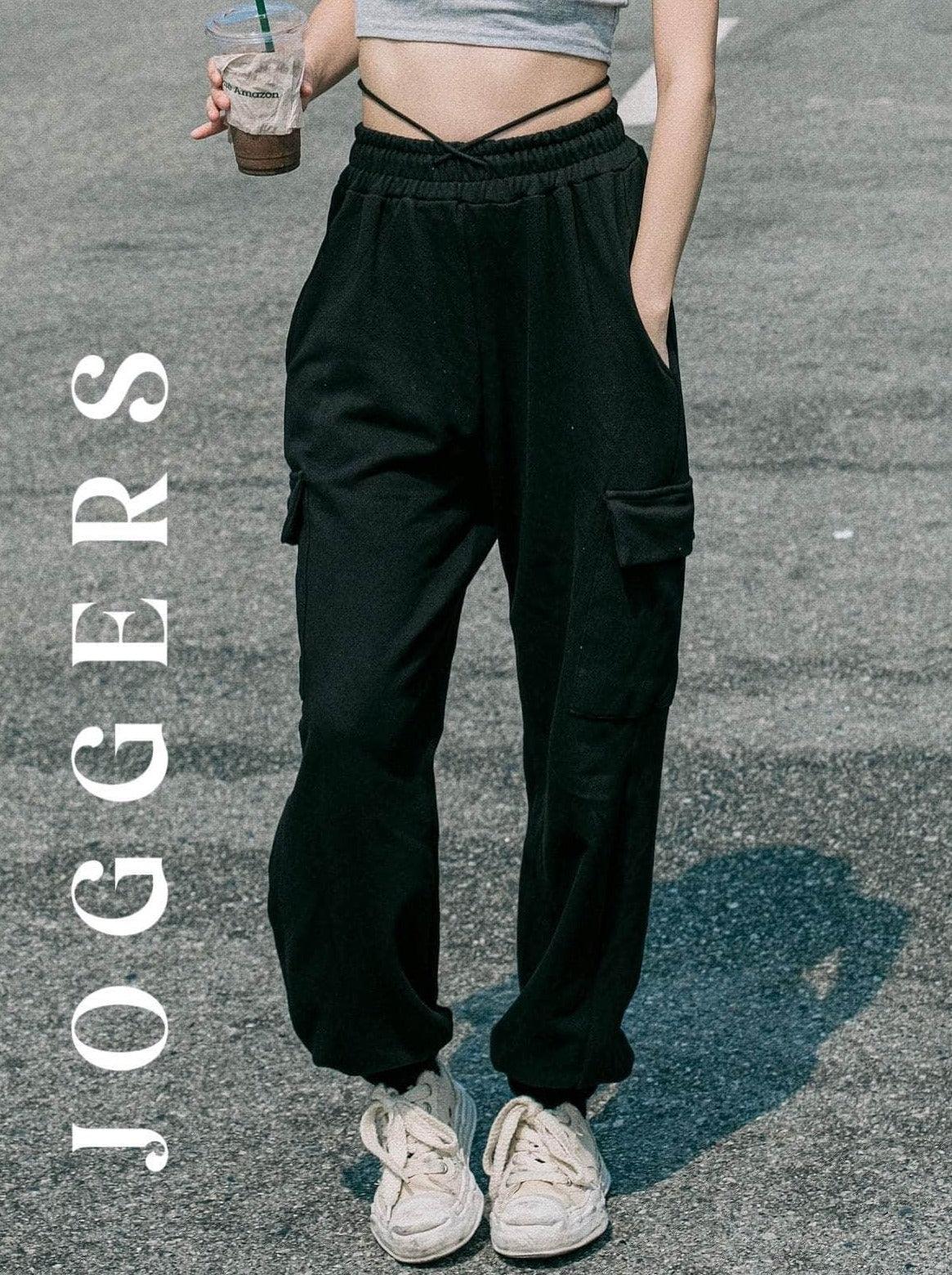 韓國服飾 長褲韓國 🧡DAY 2 SUMMER Early bird🇰🇷Cargo cotton joggers 棉質束腳褲 [兩色入］