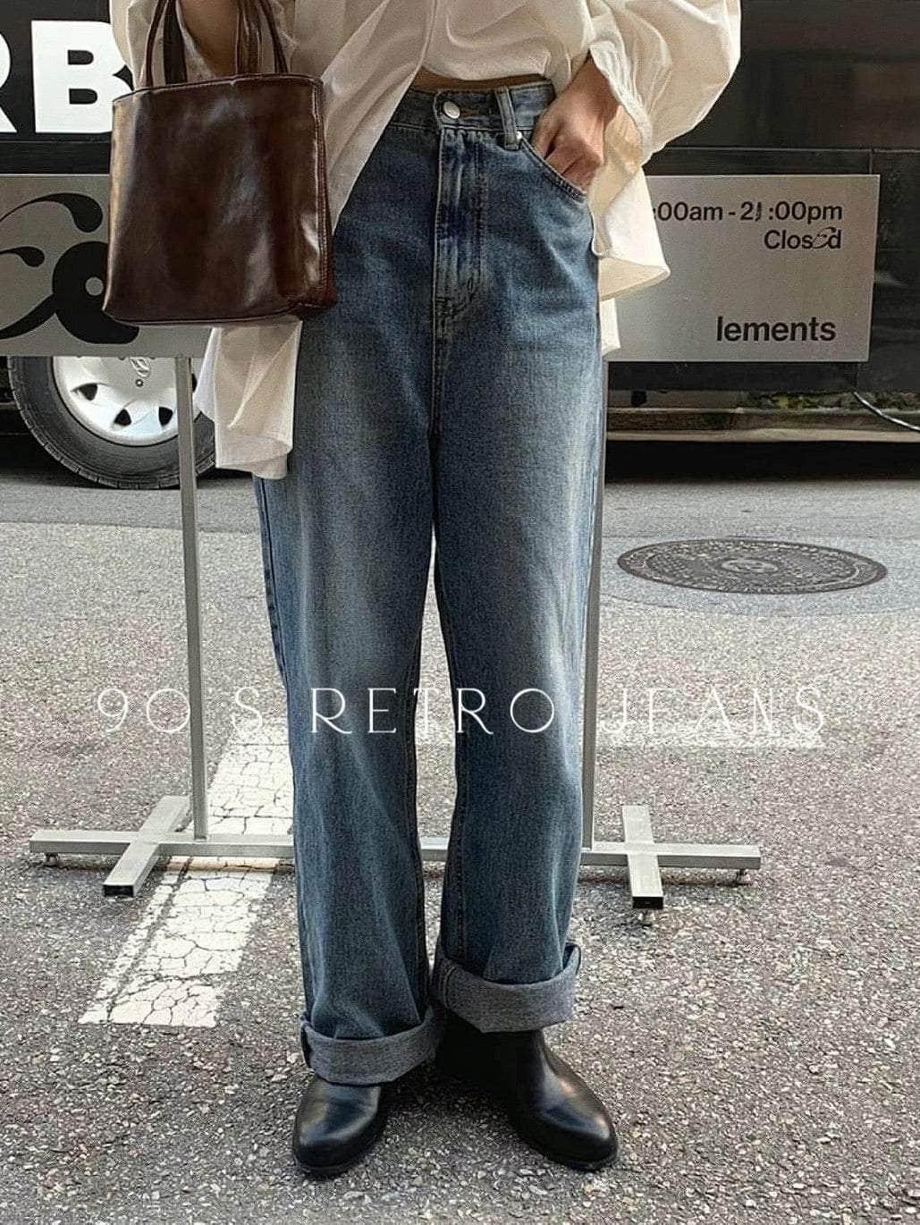 韓國服飾 牛仔長褲韓國 💚DAY 4 SUMMER Early bird🇰🇷90’s Retro Jeans