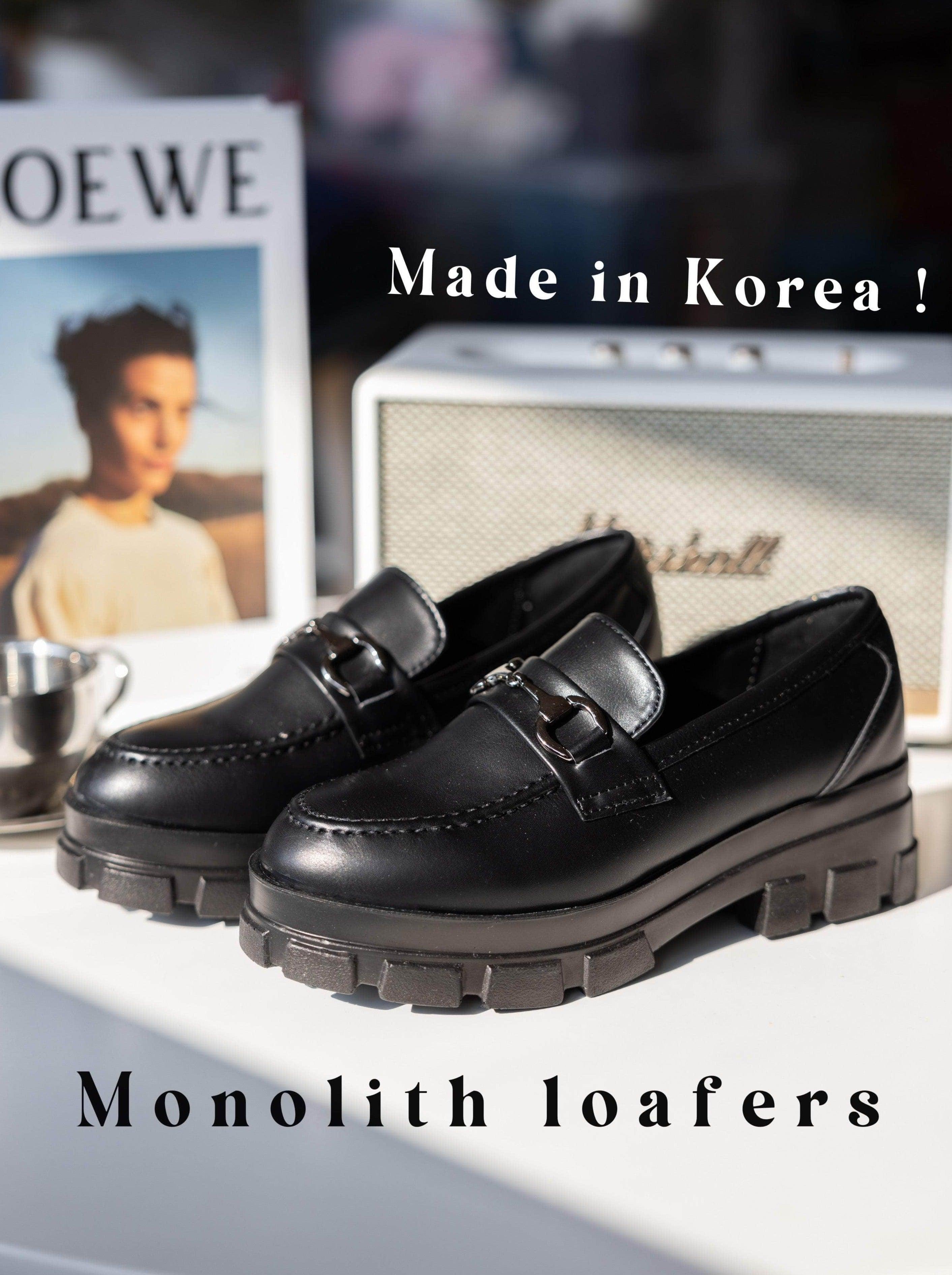 韓國服飾 鞋韓國 🖤DAY 7 SUMMER Early bird 🇰🇷 韓國制必入手!Monolith loafers樂福鞋