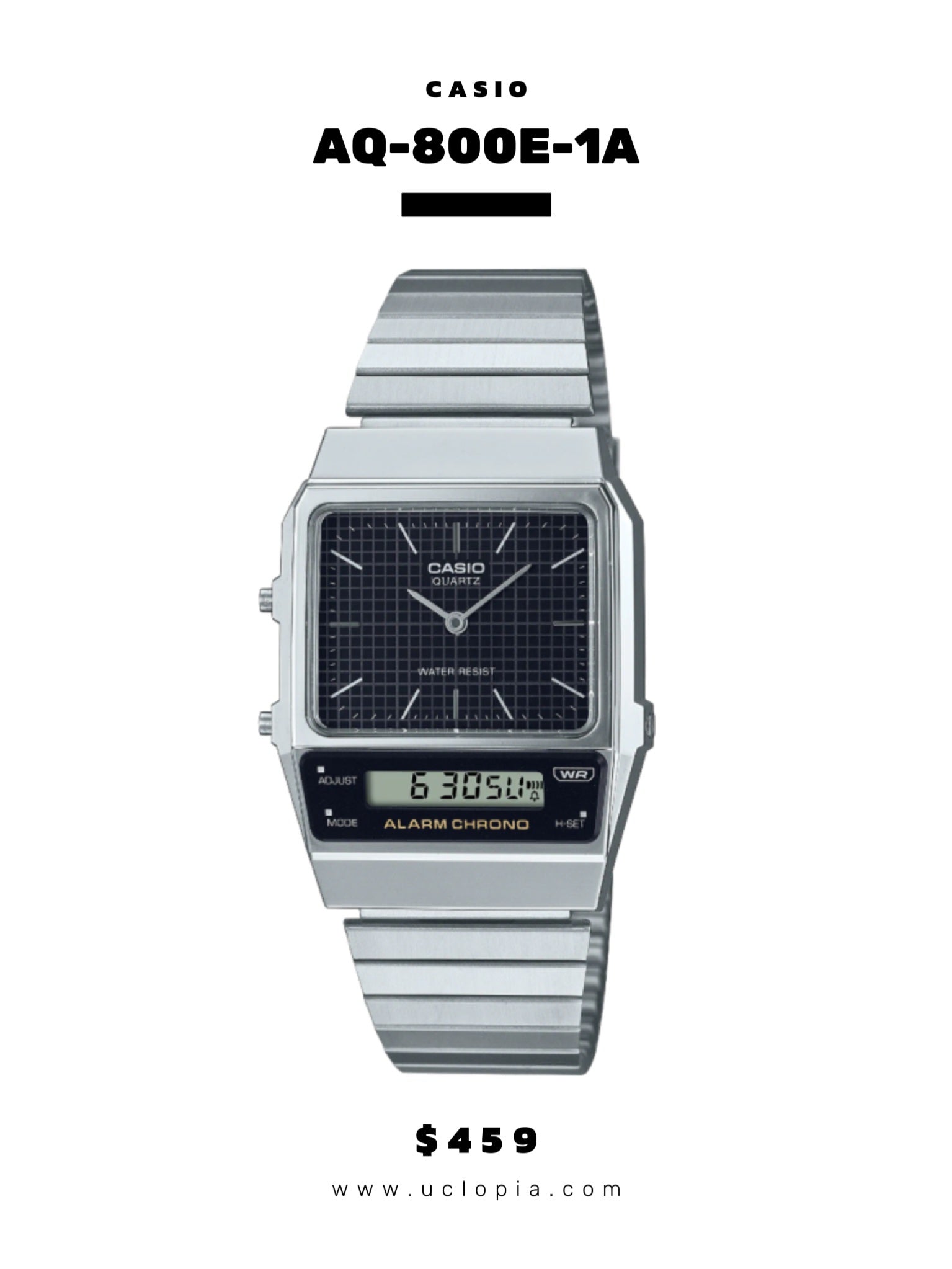 【 CASIO 】AQ-800E 復古雙面機械［五色入］