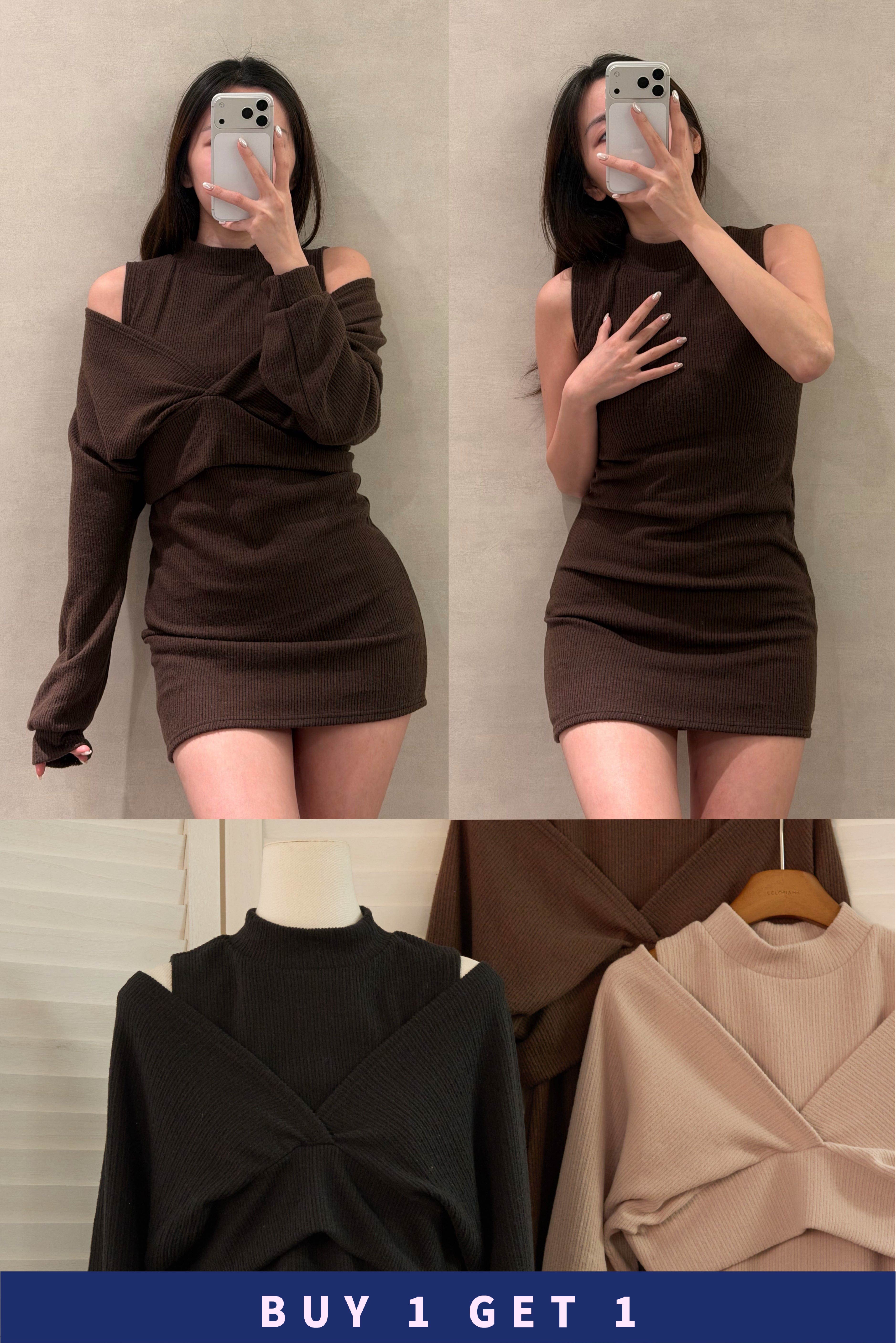 【 $99買一送一 】 甜美女友連身裙兩件套