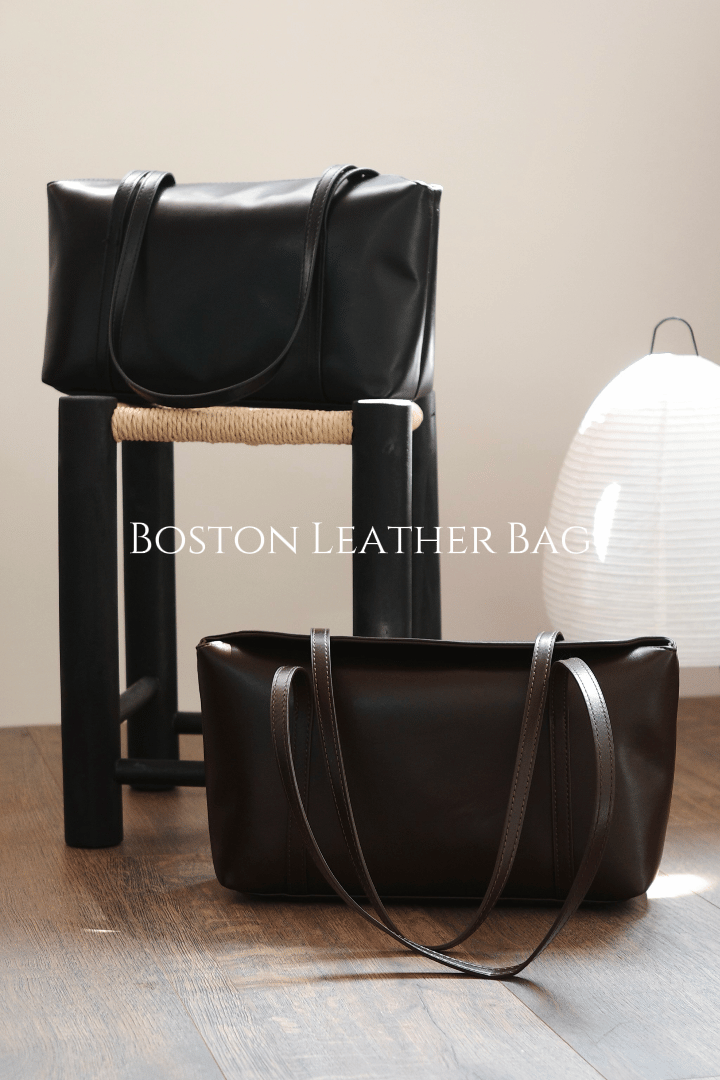 Boston Leather Bag［兩色入］