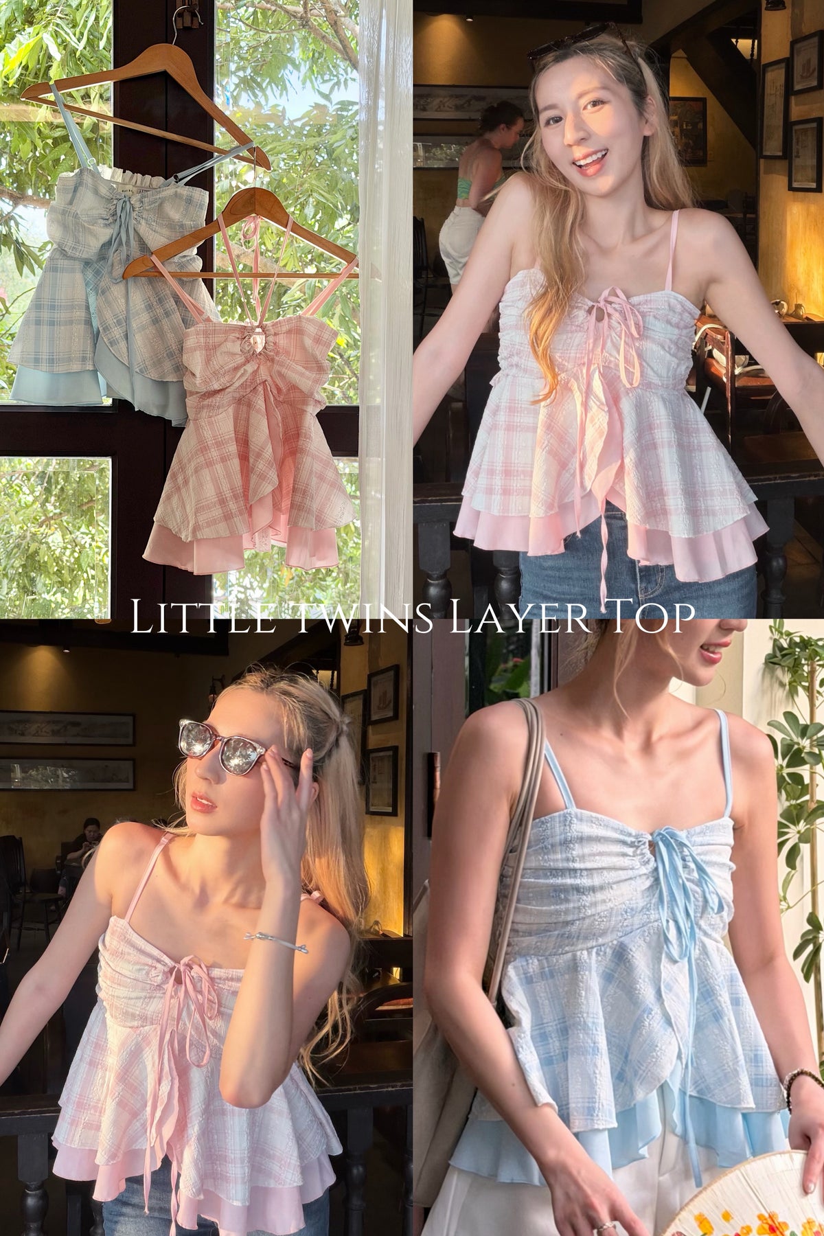 【🇹🇭泰國連線最後一擊！】#16 Little twins Layer Top［兩色入］