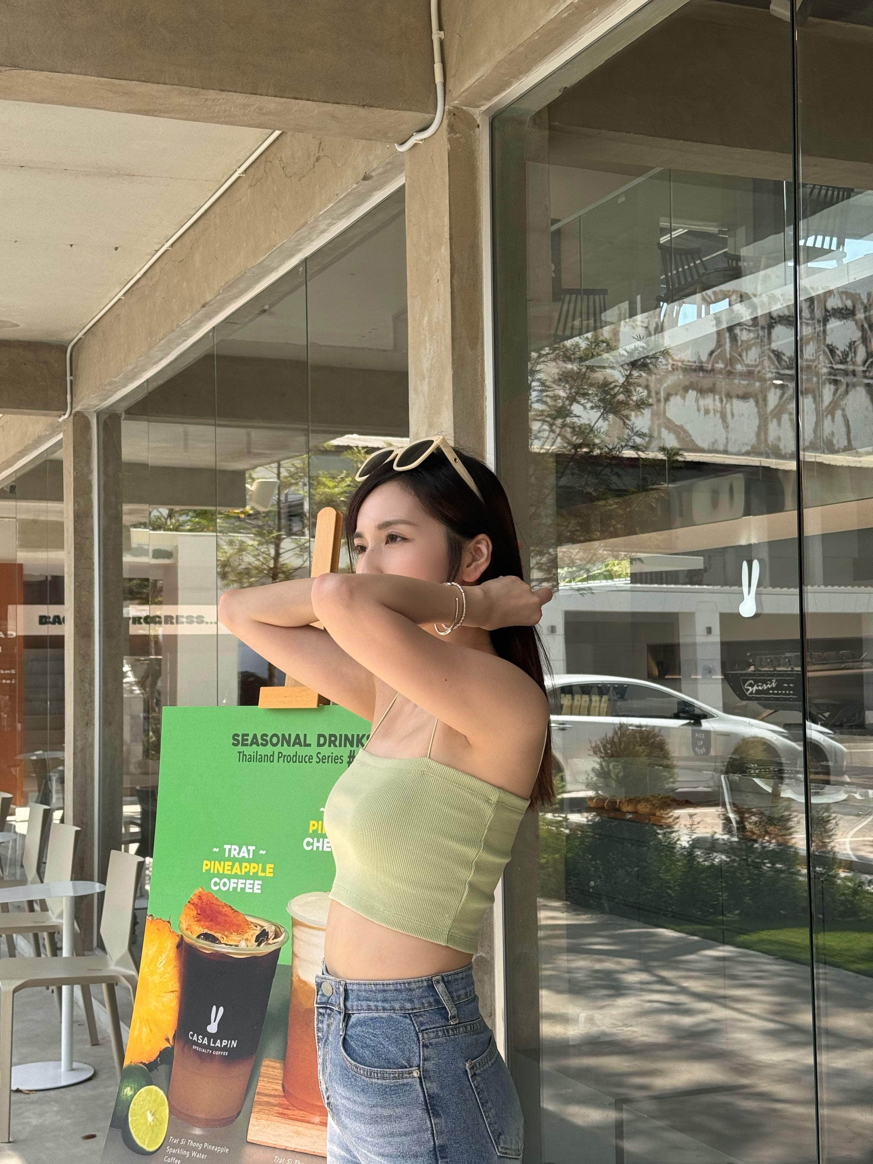泰國服飾 【早鳥泰國連線🇹🇭🌻】平口幼帶短背心 [七色入]￼
