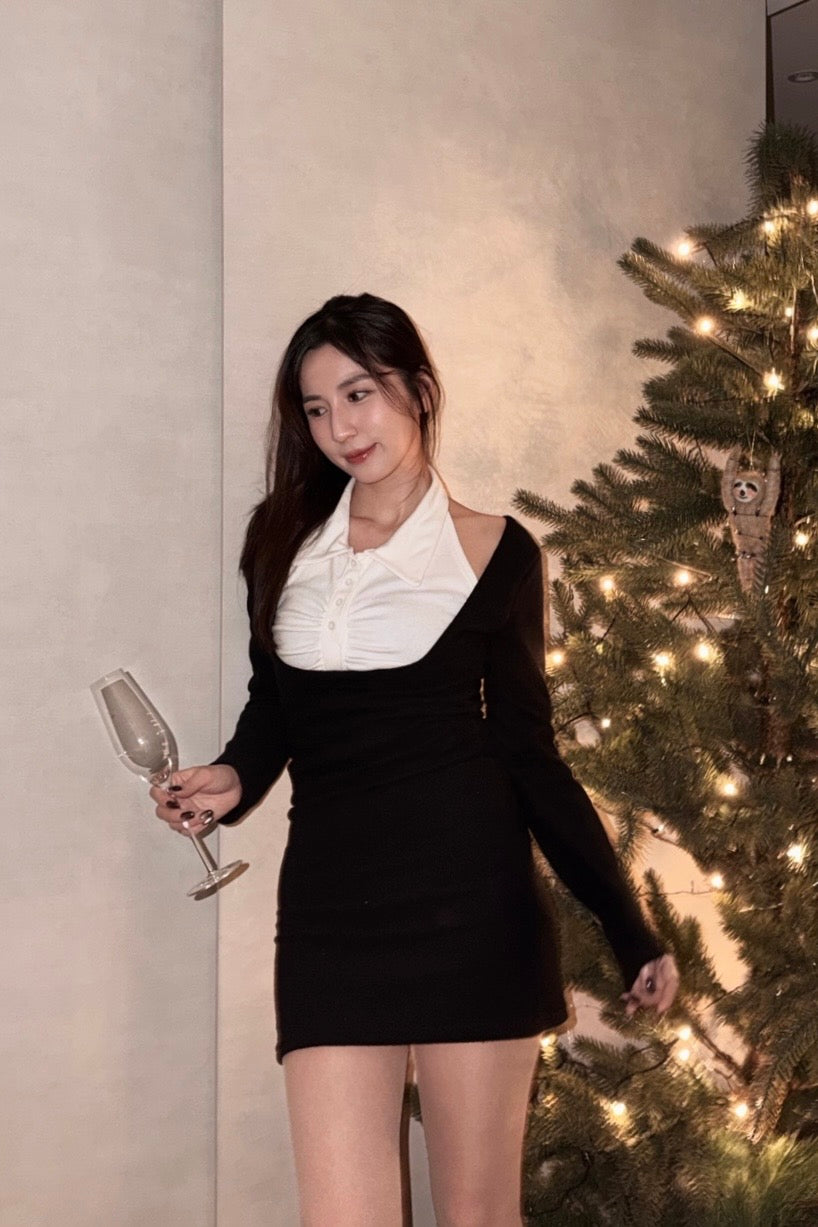 【Early Christmas🍷🎄】浪漫甜美女孩連身裙 ［兩色入］