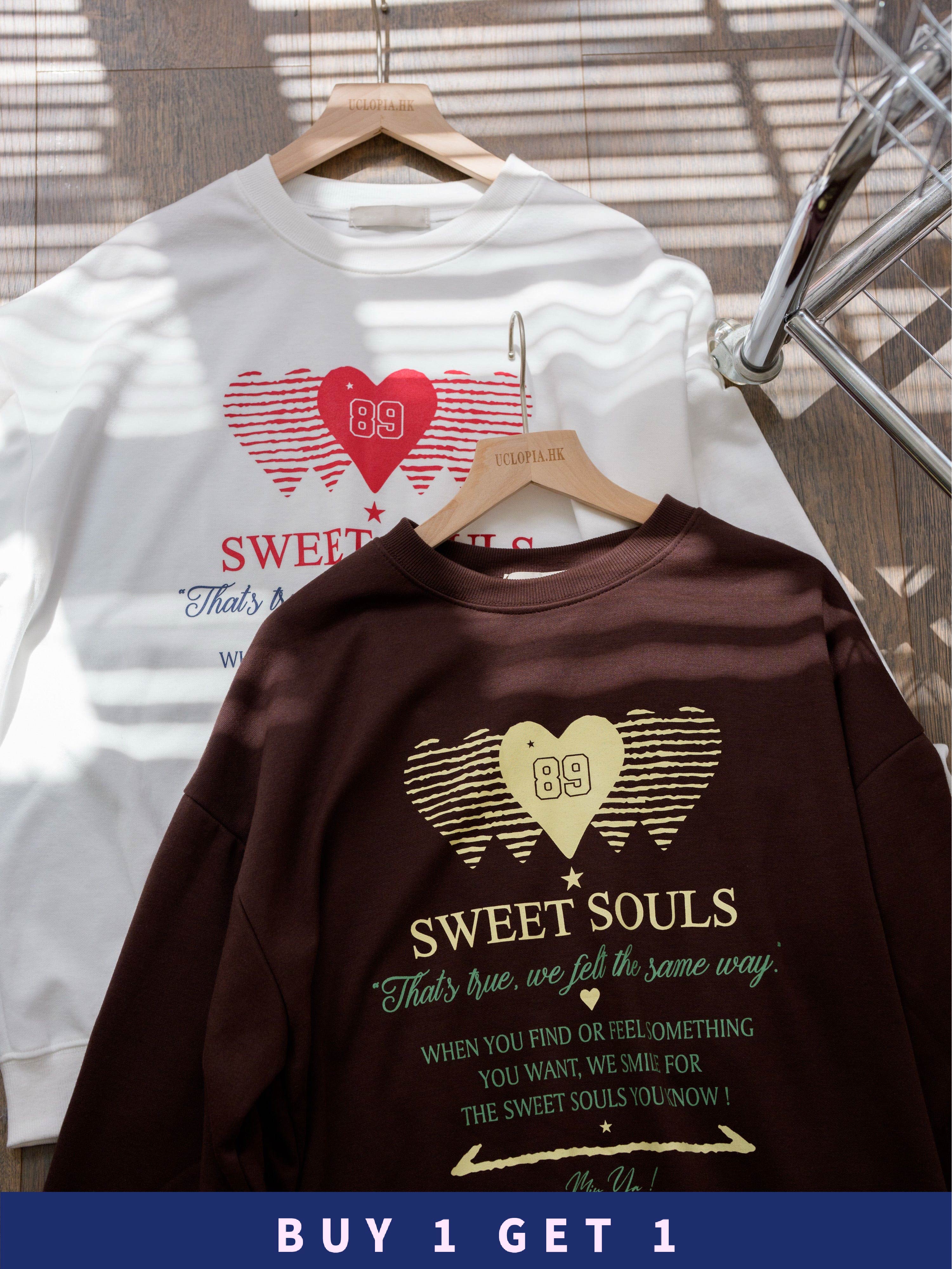 #20 【 $99買一送一 】89心心印花薄衛衣