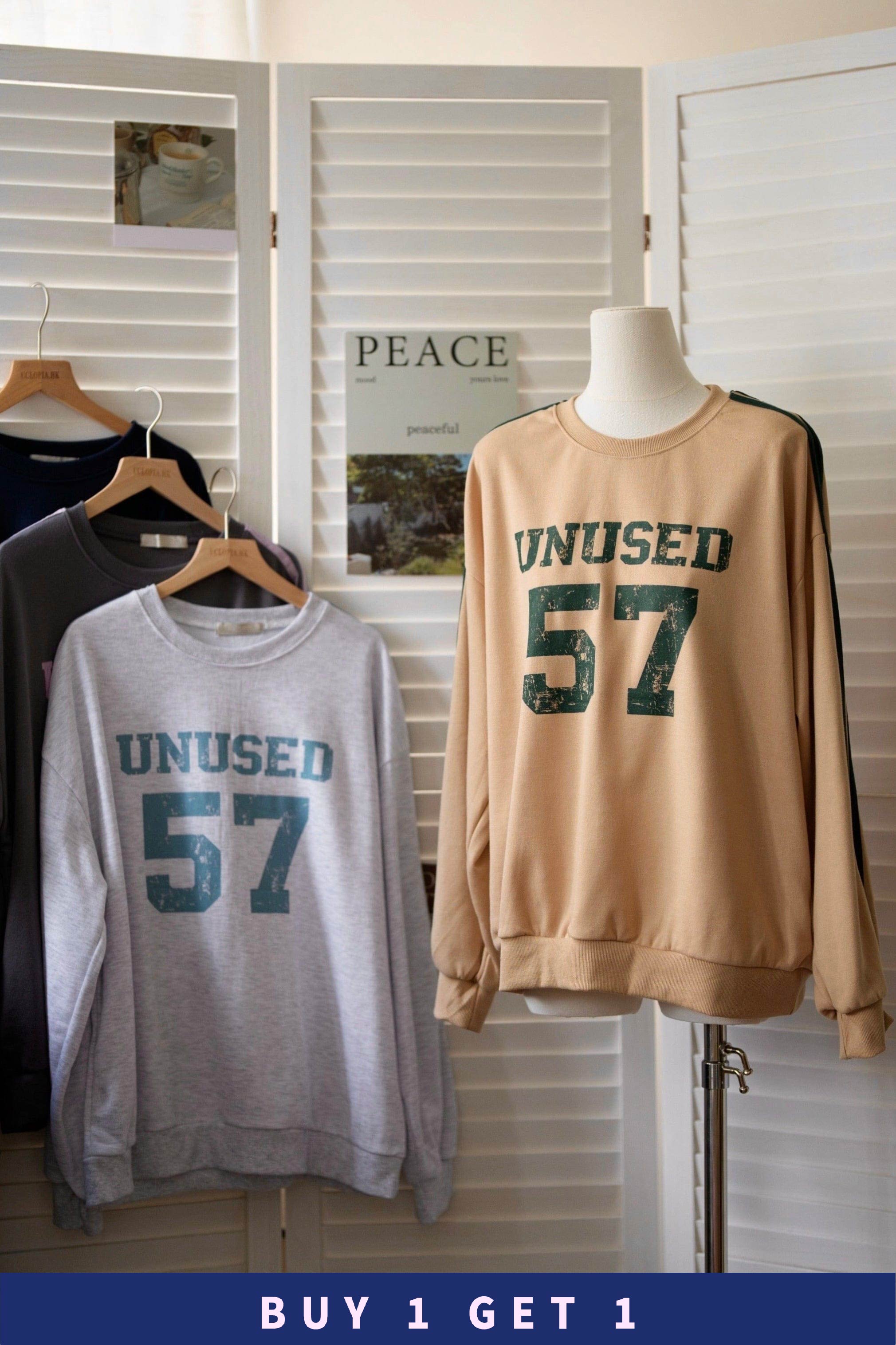 #33【 $99買一送一 】UNUSED 57 撞色側間薄衛衣