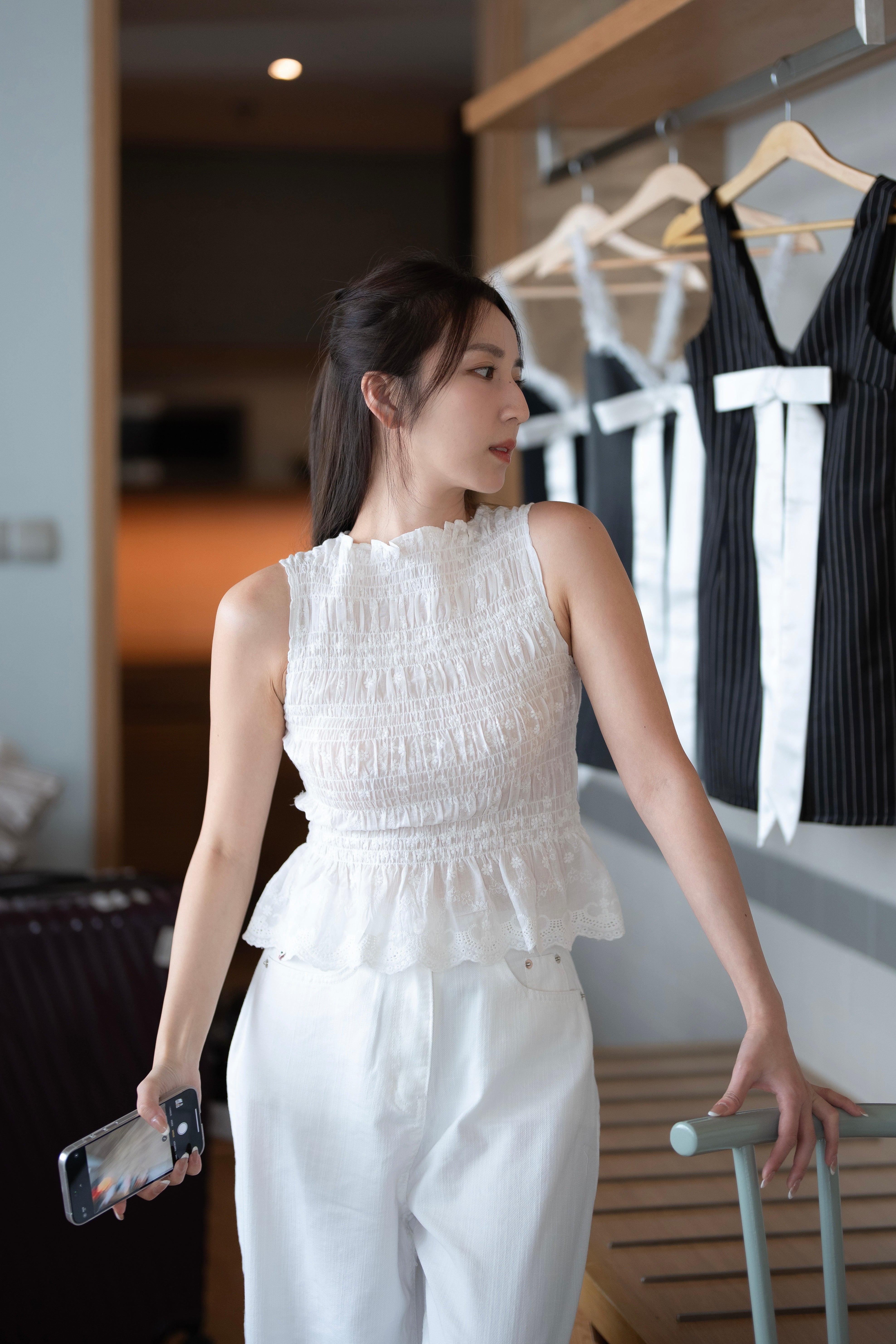 【首次越南連線！🇻🇳】甜美女人味✨￼Runched Baby Top