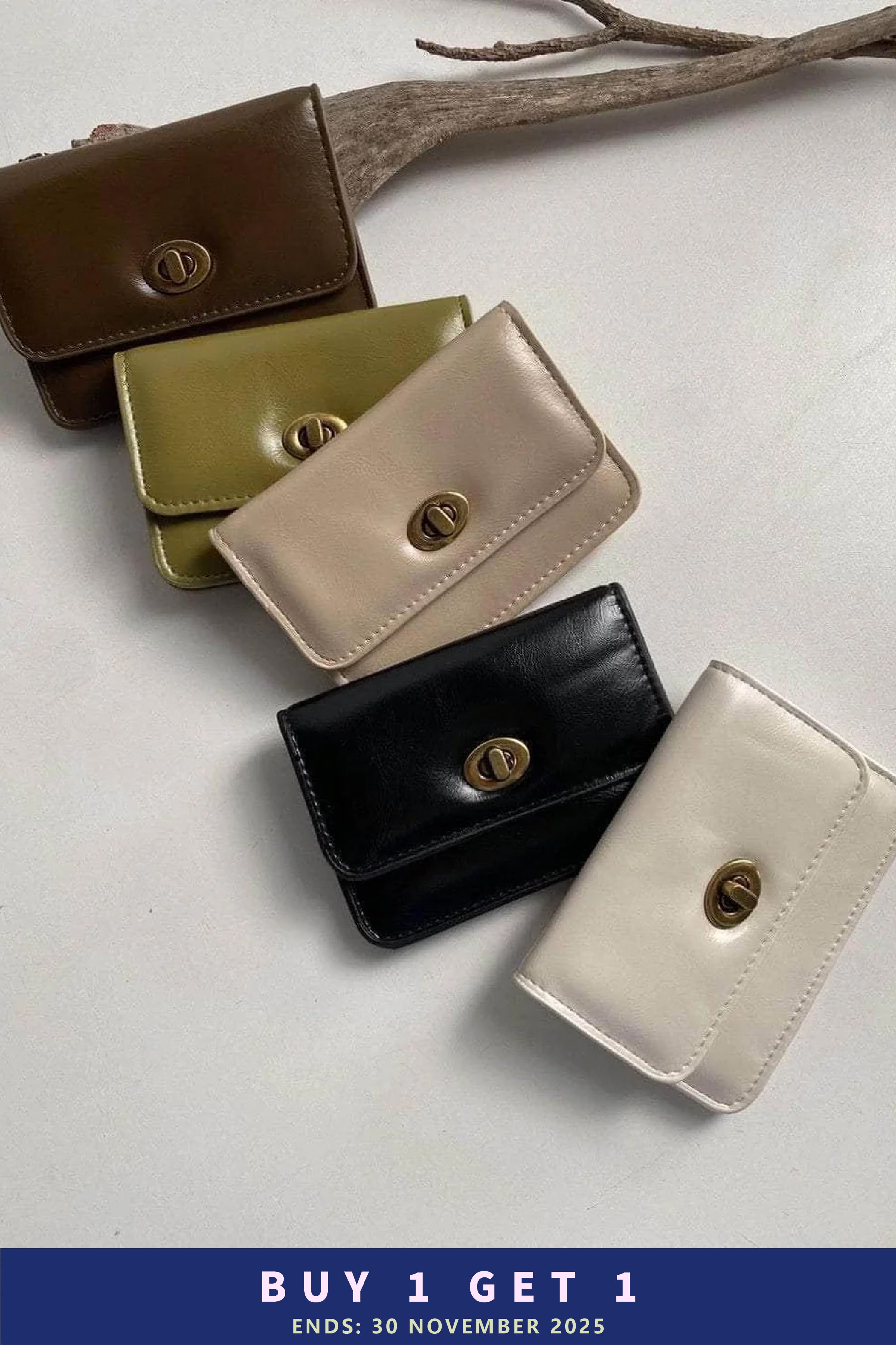 韓國親身搜羅🇰🇷Soft leather card wallet [五色入]