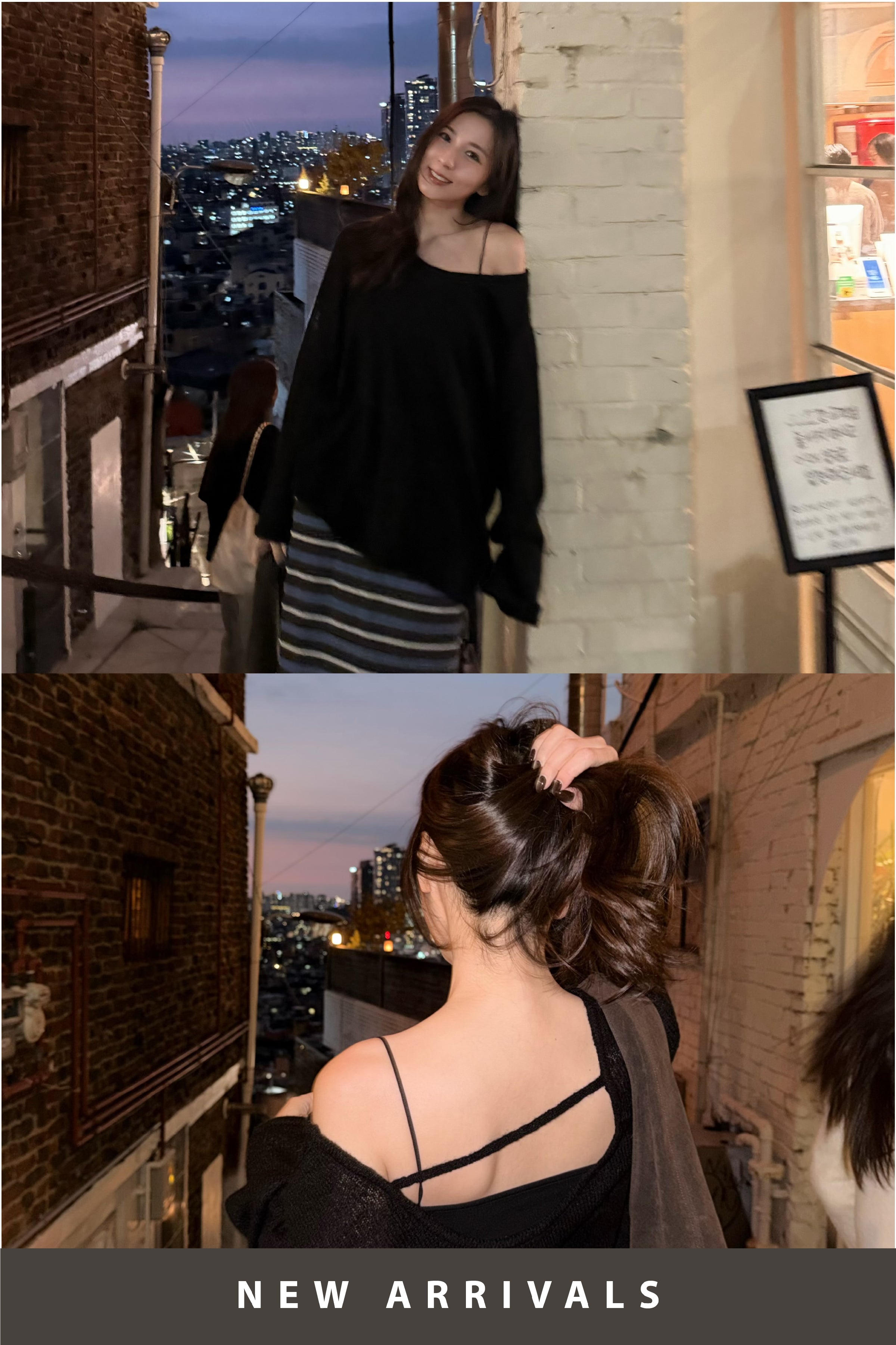 【 韓國親搜巡禮 · Week 2🥯 】店主大推！慵懶羊毛針織大領薄毛衣［三色入］