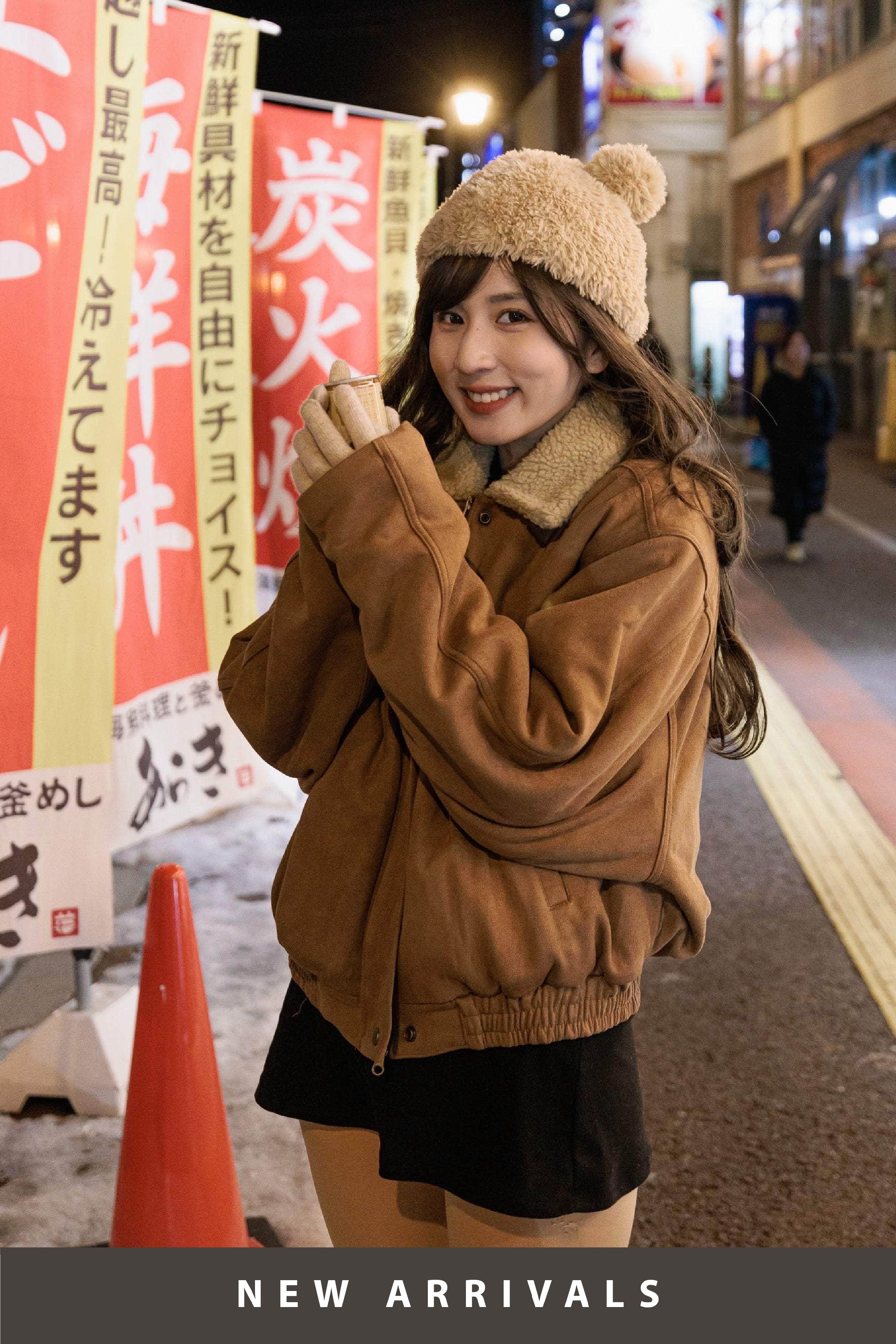 【 韓國親搜巡禮 · Week 2🥯 】小山羊皮 🐏 復古柔霧猄皮翻領厚外套