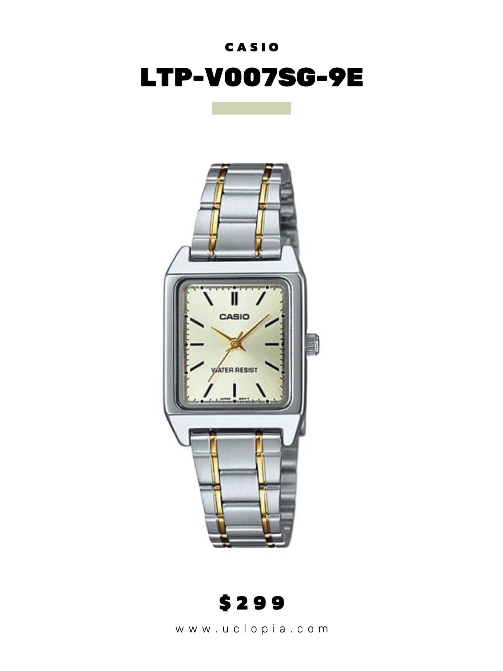 【 CASIO 】LTP-V007D 復古刻度小方面鋼帶錶［四色入］