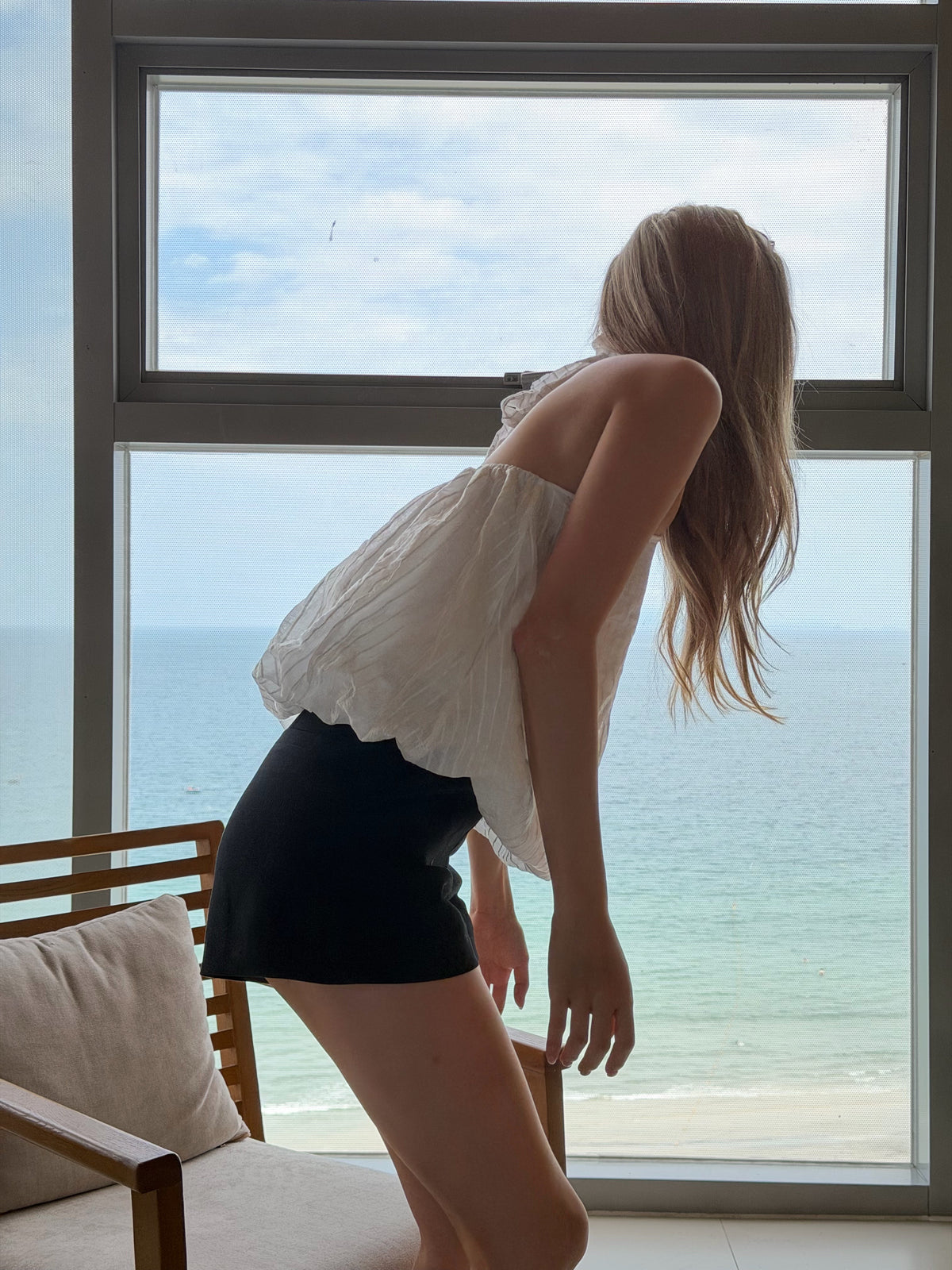 【🇹🇭泰國連線最後一擊！】#22 蓬蓬泡泡條紋掛頸背心［兩色入］